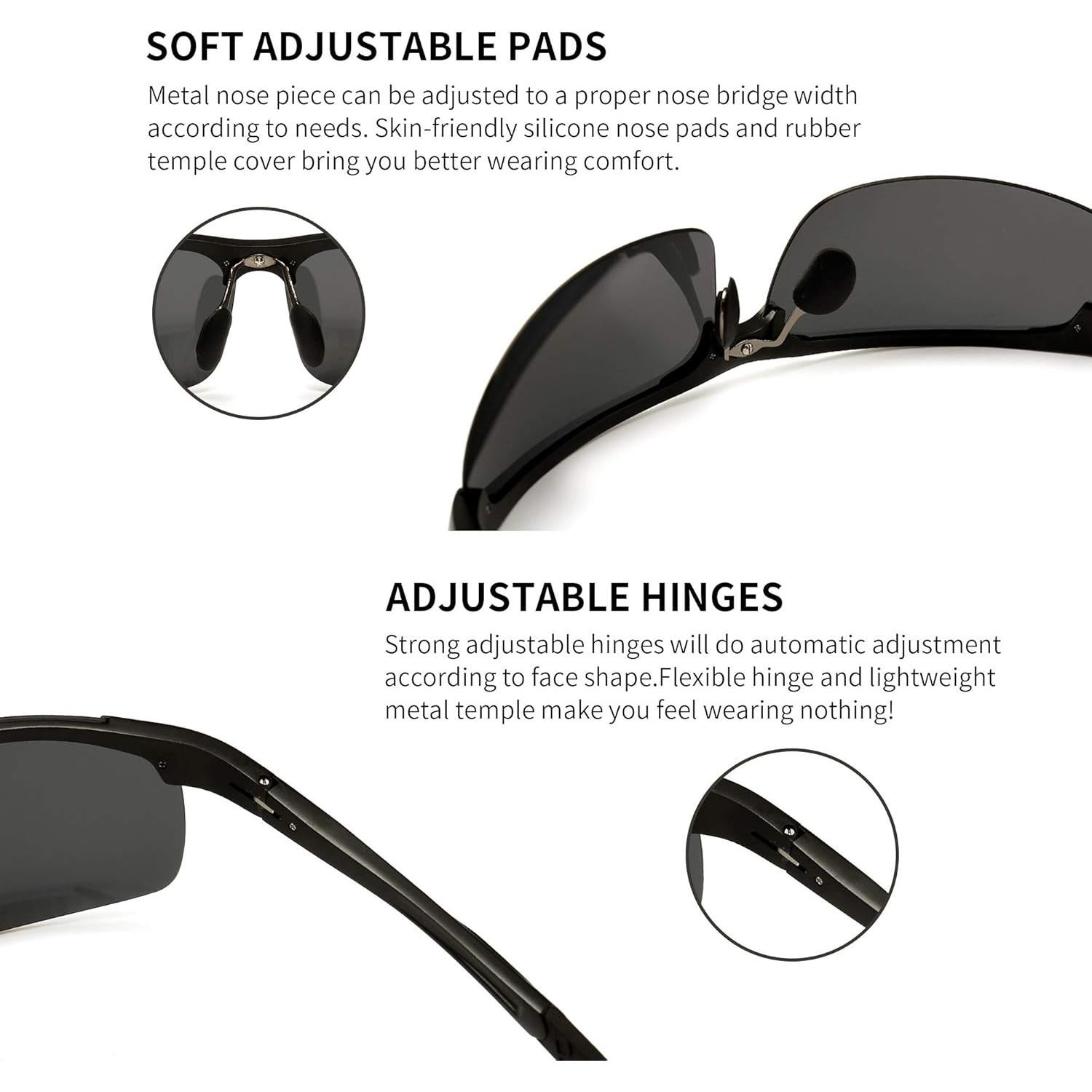 Gafas de sol polarizadas SUNGAIT para hombres UV400