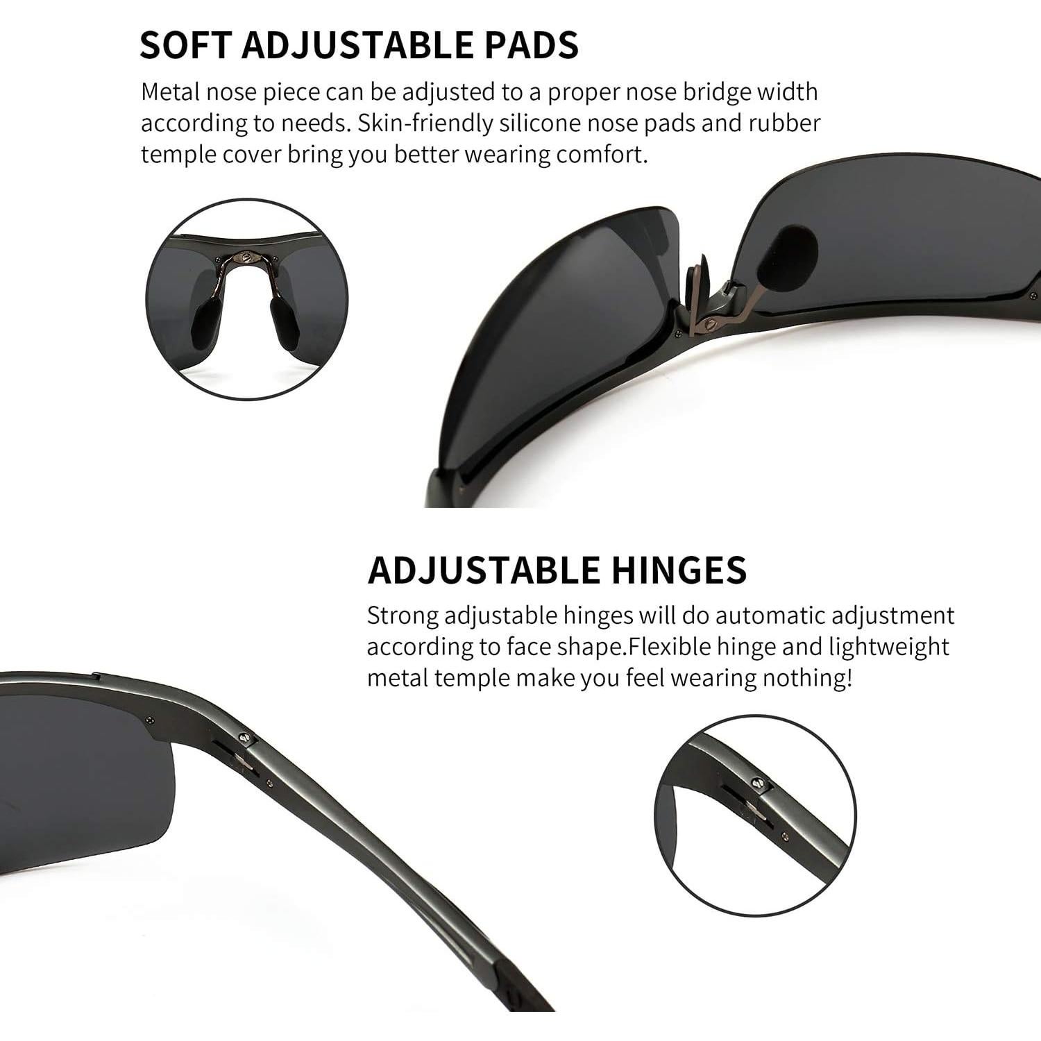 Gafas de sol polarizadas SUNGAIT para hombres UV400