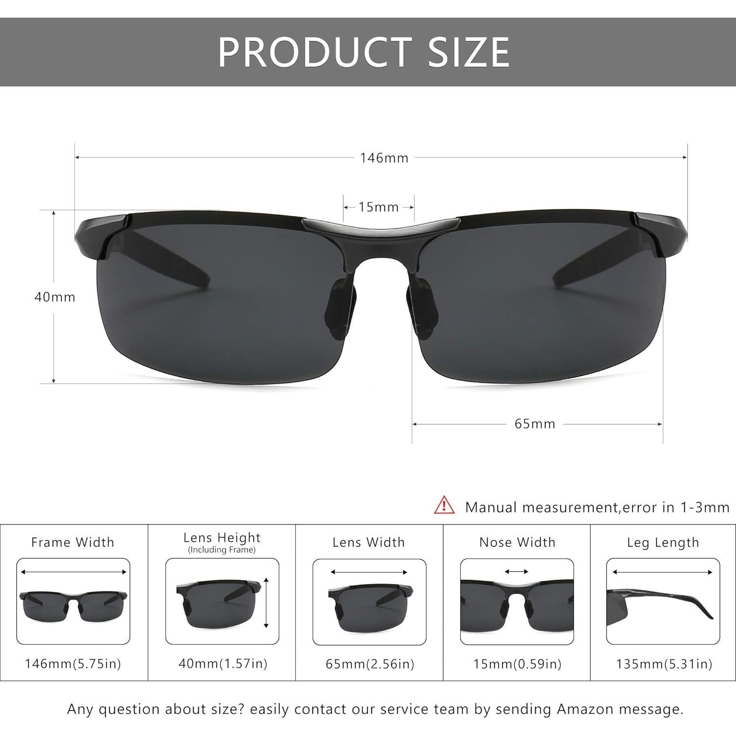 Gafas de sol polarizadas SUNGAIT para hombres UV400