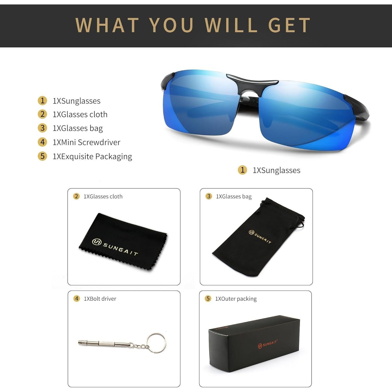 Gafas de sol SUNGAIT modelo 9951051 polarizadas UV400