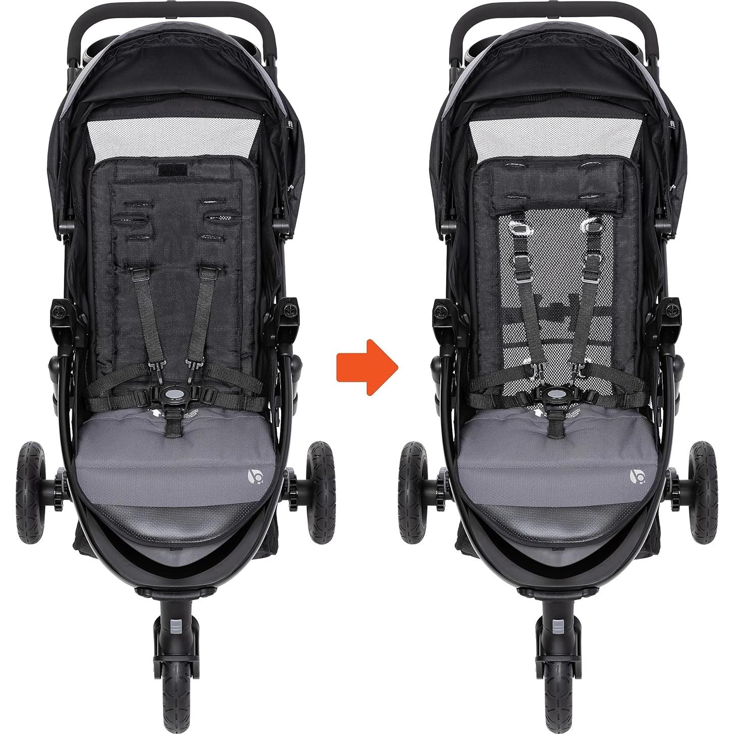 Carrito de Viaje Baby Trend Passport Gris Dash con Asiento