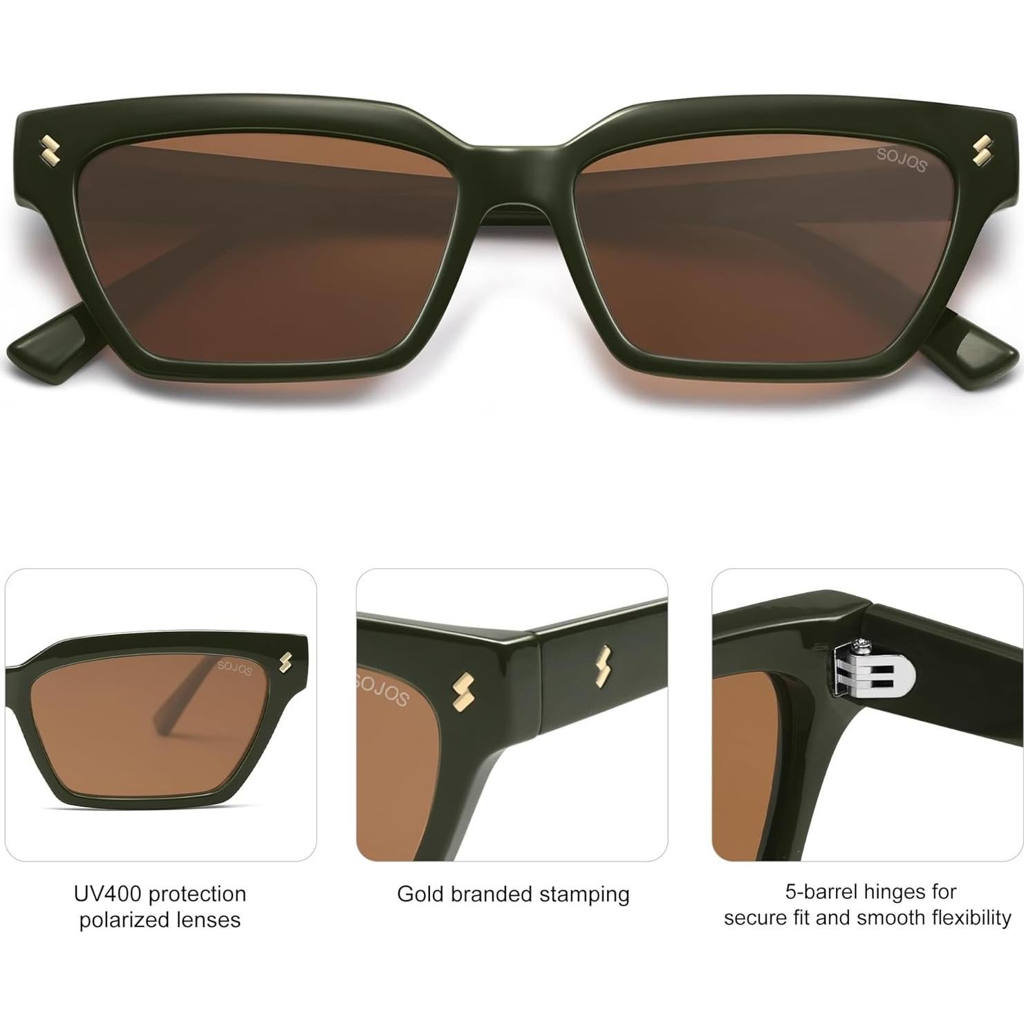 Gafas de sol polarizadas SOJOS SJ2381 ojo de gato unisex