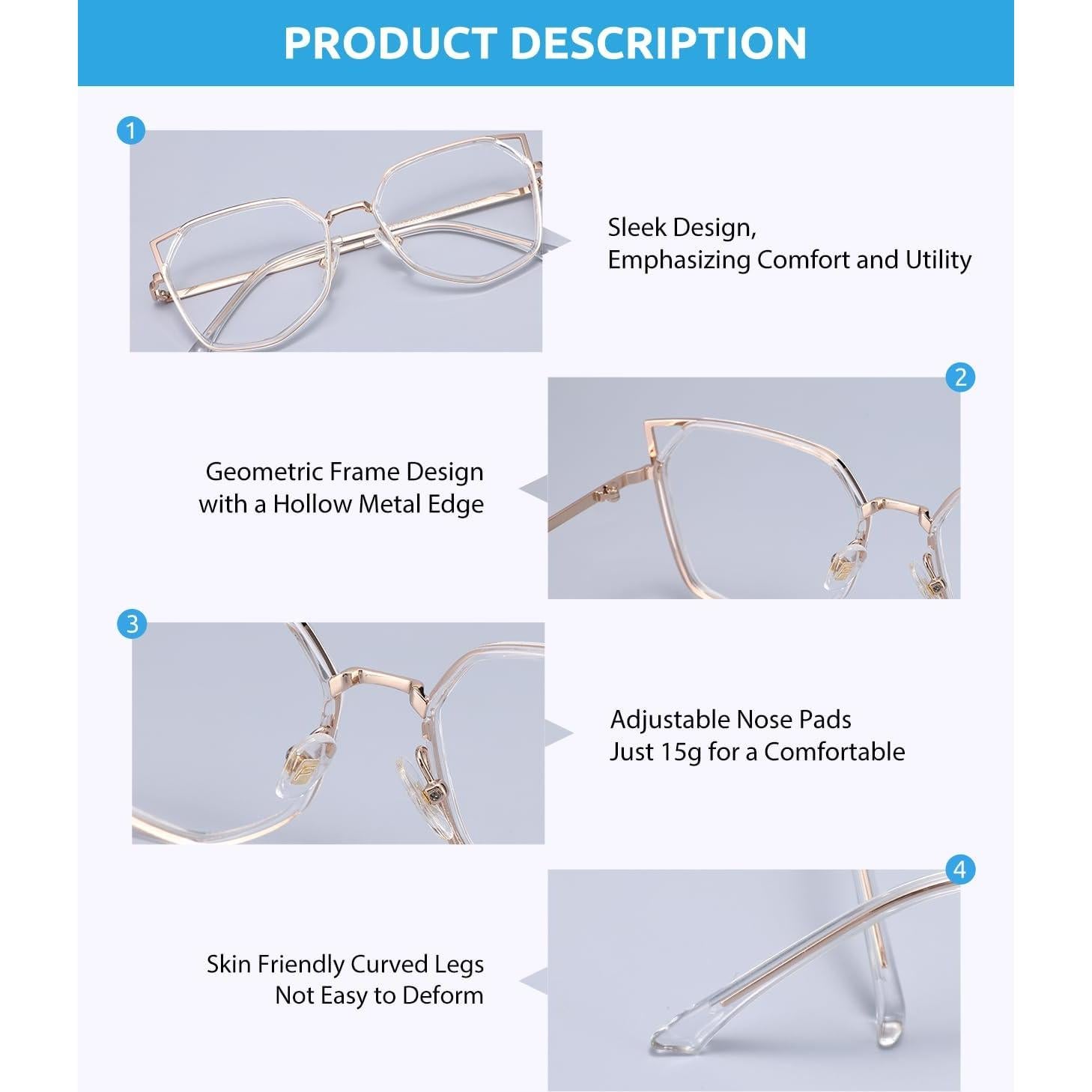 Gafas de lectura Firmoo ojo de gato bloqueadoras luz azul