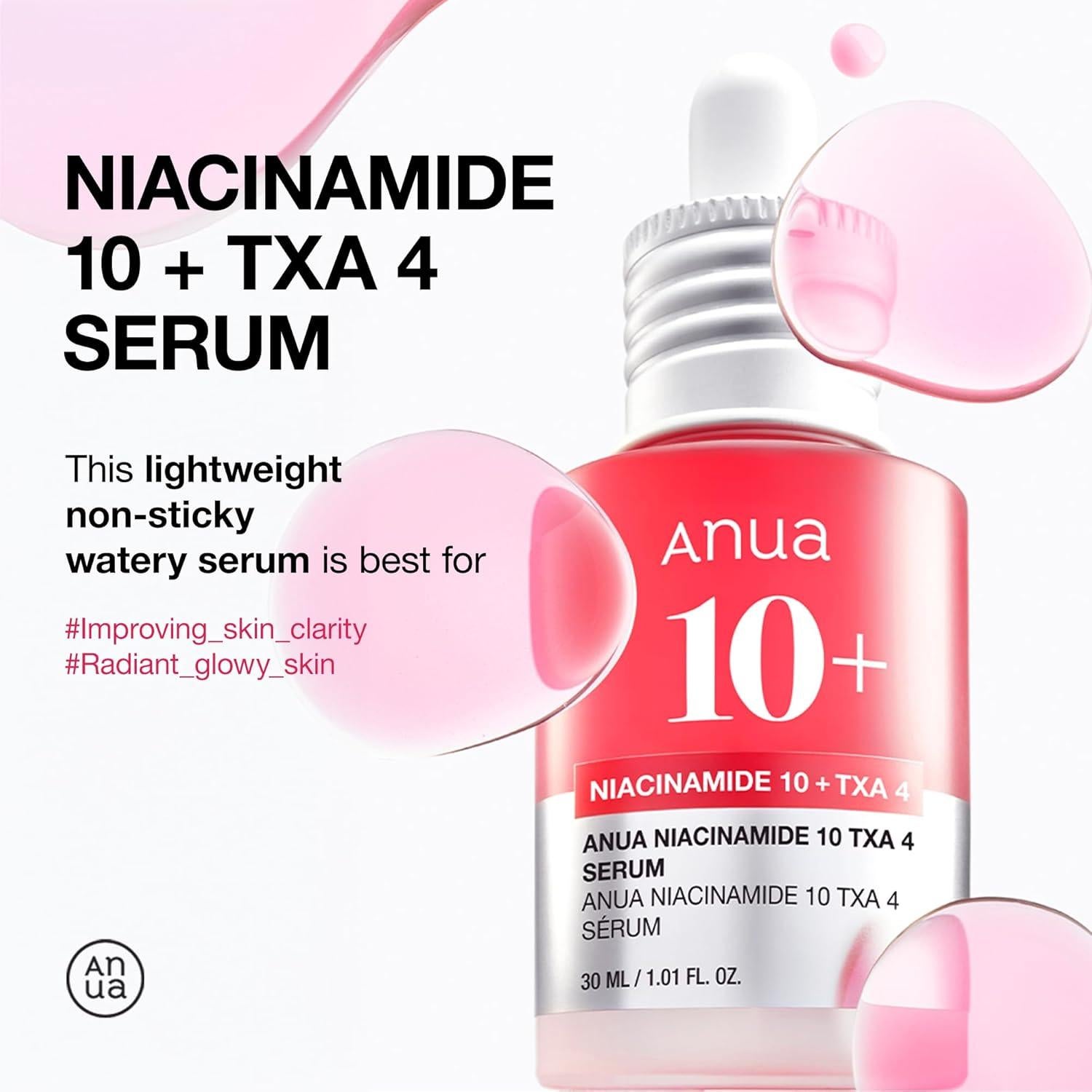 Suero Facial ANUA Niacinamida 10% y Ácido Tranexámico 30ml
