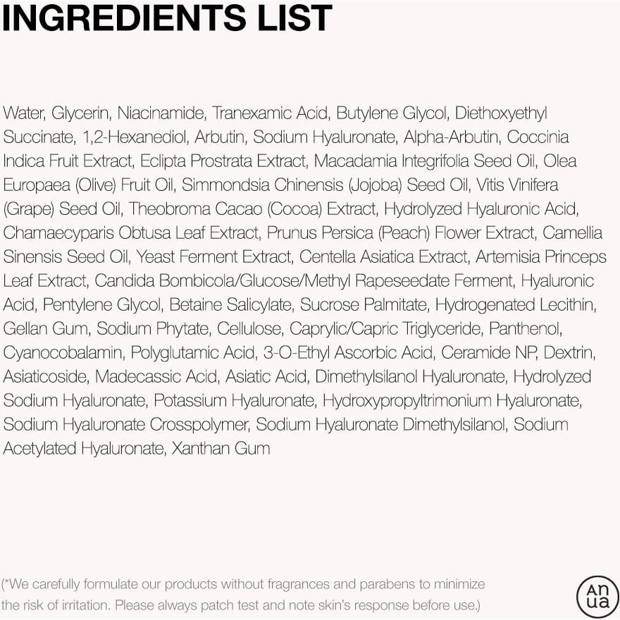 Suero Facial ANUA Niacinamida 10% y Ácido Tranexámico 30ml