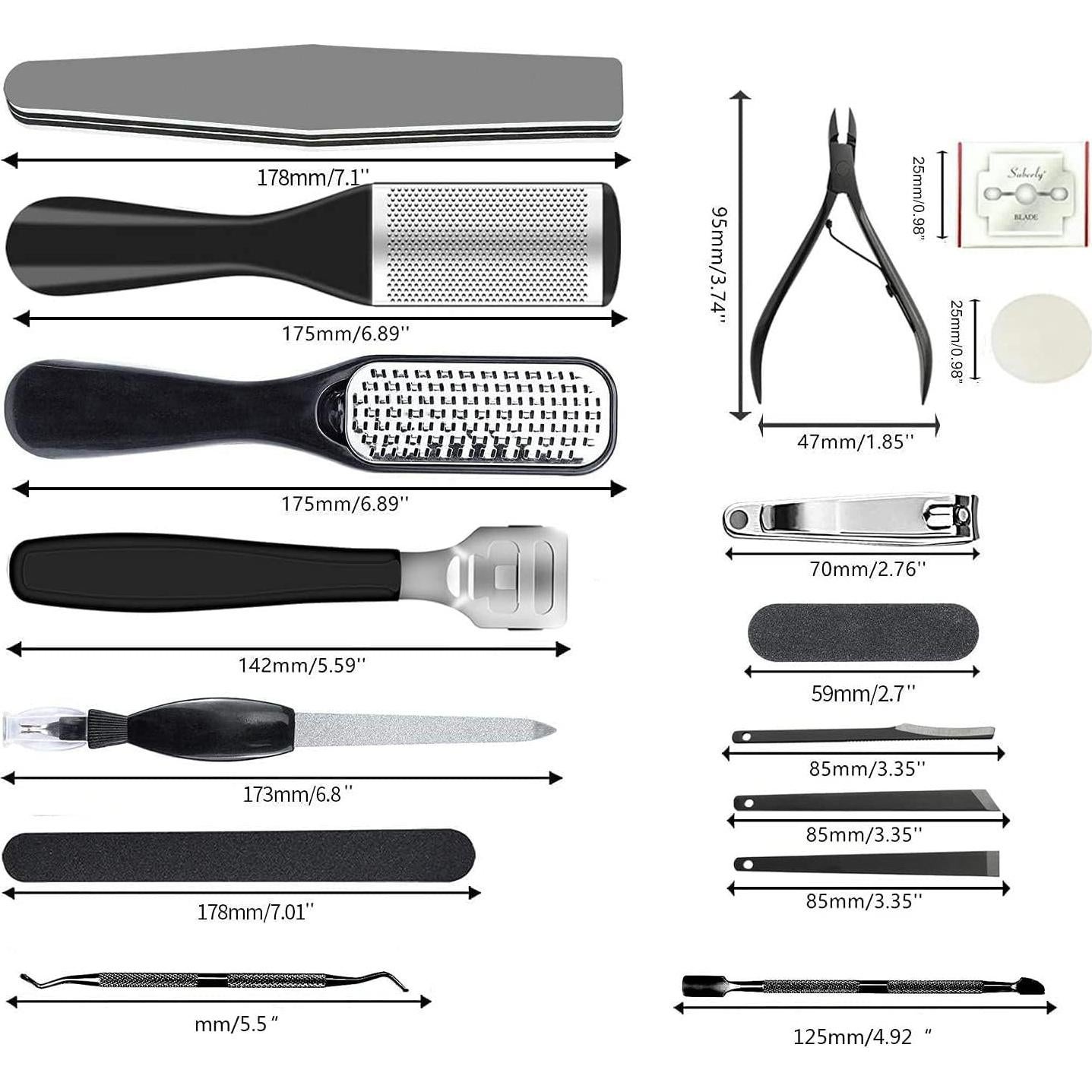 Kit de Pedicura 36 en 1 EKOCSIO con Herramientas Profesionales