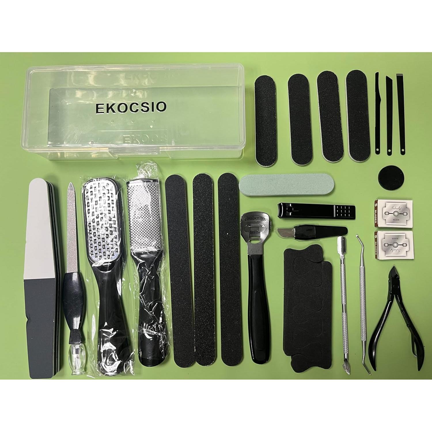 Kit de Pedicura 36 en 1 EKOCSIO con Herramientas Profesionales