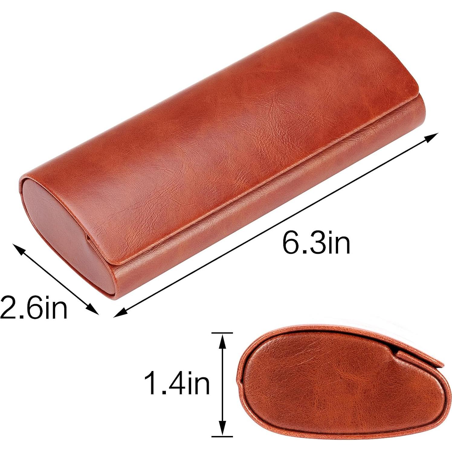 Estuche de Gafas Vemiss Marrón y Rojo, Ligero y Práctico
