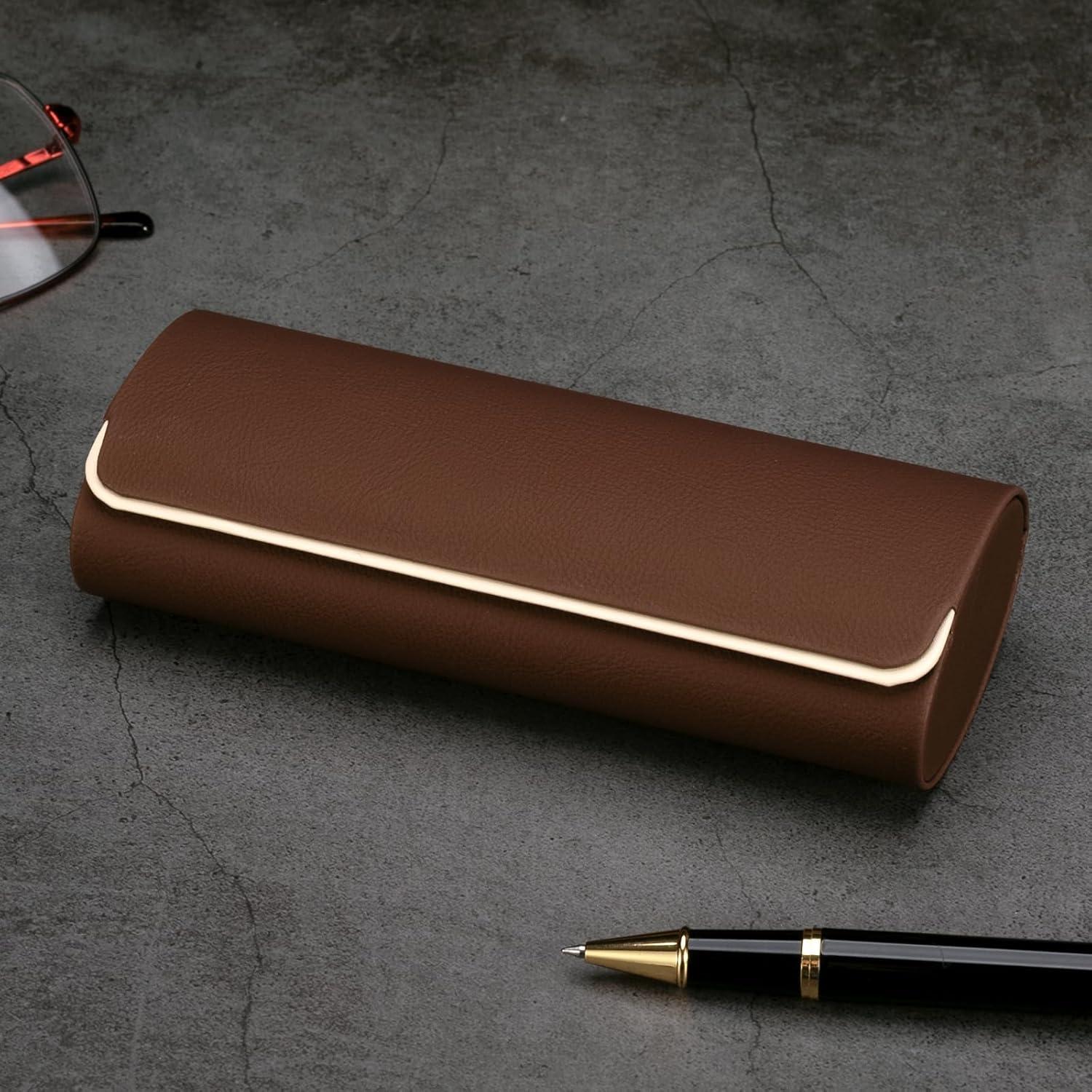 Estuche de Gafas Vemiss Retro de Cuero para Hombres y Mujeres