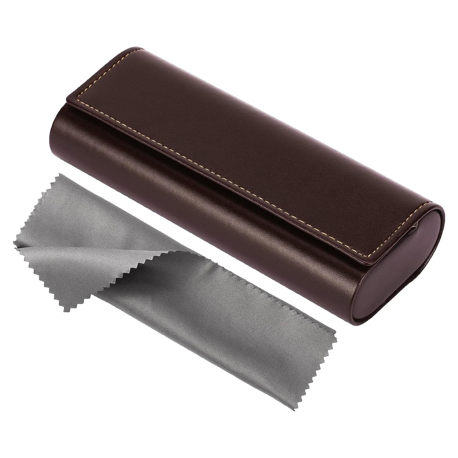 Estuche de Gafas Vemiss Marrón Ligero y Portátil 16x6.6 cm