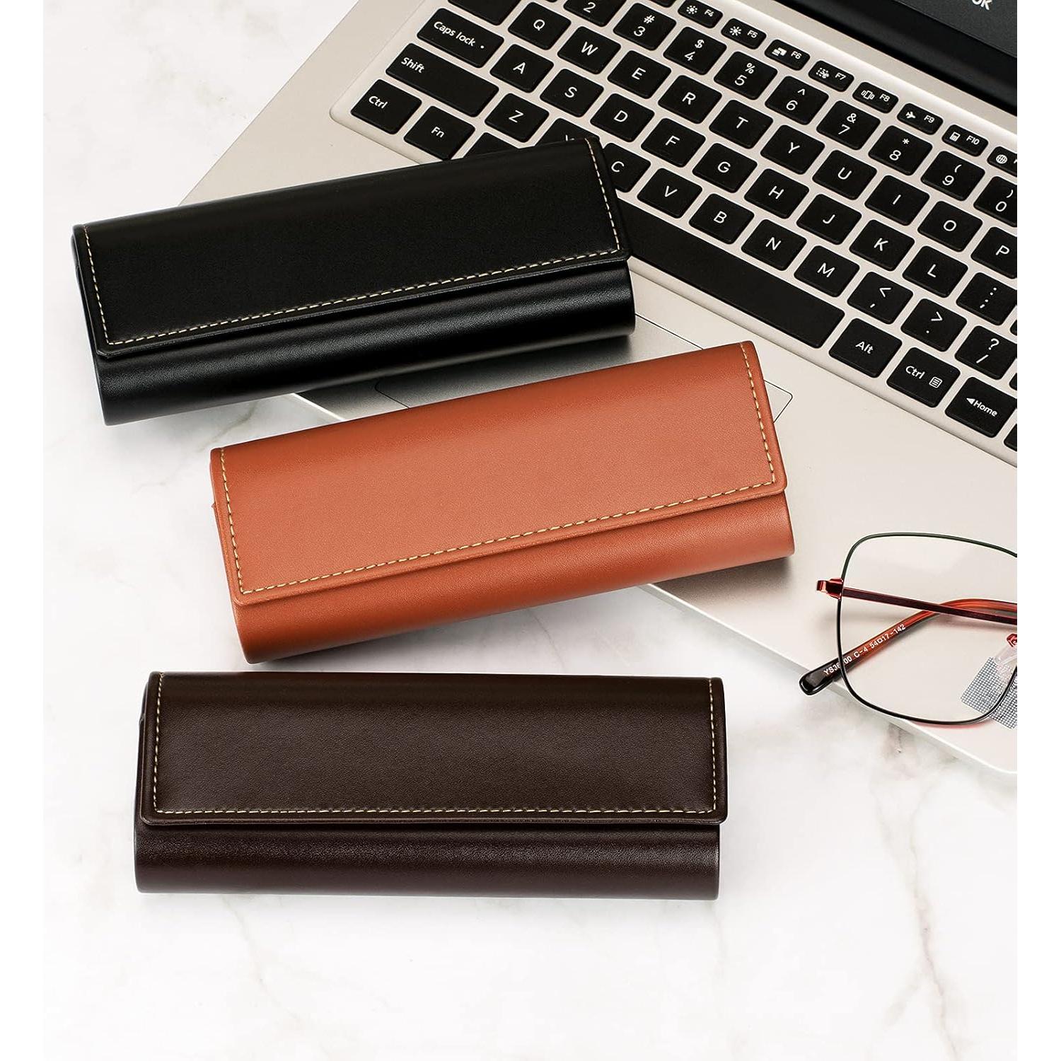 Estuche de Gafas Vemiss Marrón Ligero y Portátil 16x6.6 cm