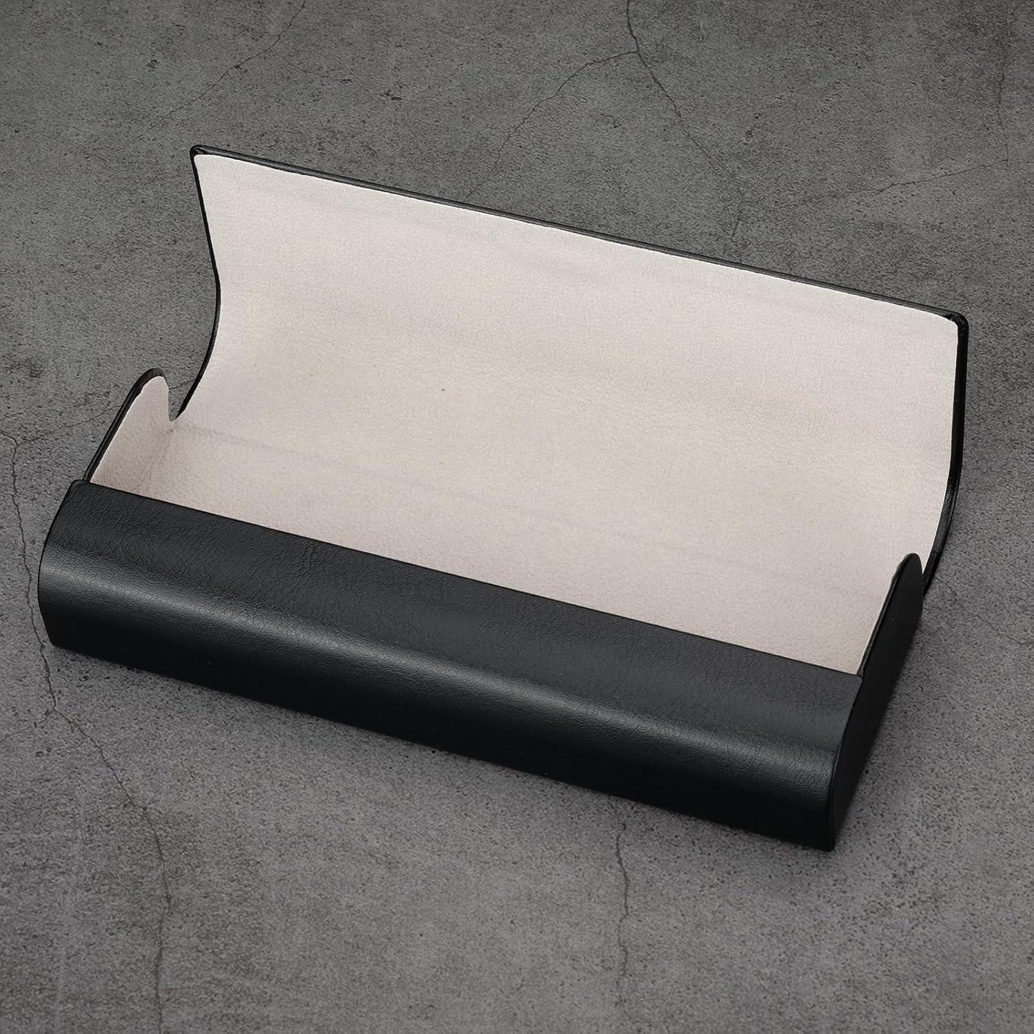 Estuche de Gafas Vemiss Negro Portátil y Ligero 15.6x6x3cm