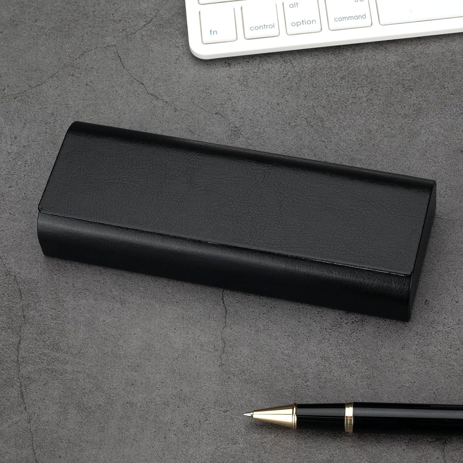 Estuche de Gafas Vemiss Negro Portátil y Ligero 15.6x6x3cm