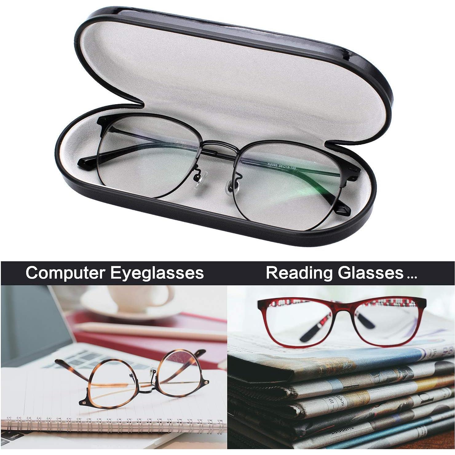 Estuche de Gafas Vemiss Rojo Ligero y Protector 16,18x6,03cm