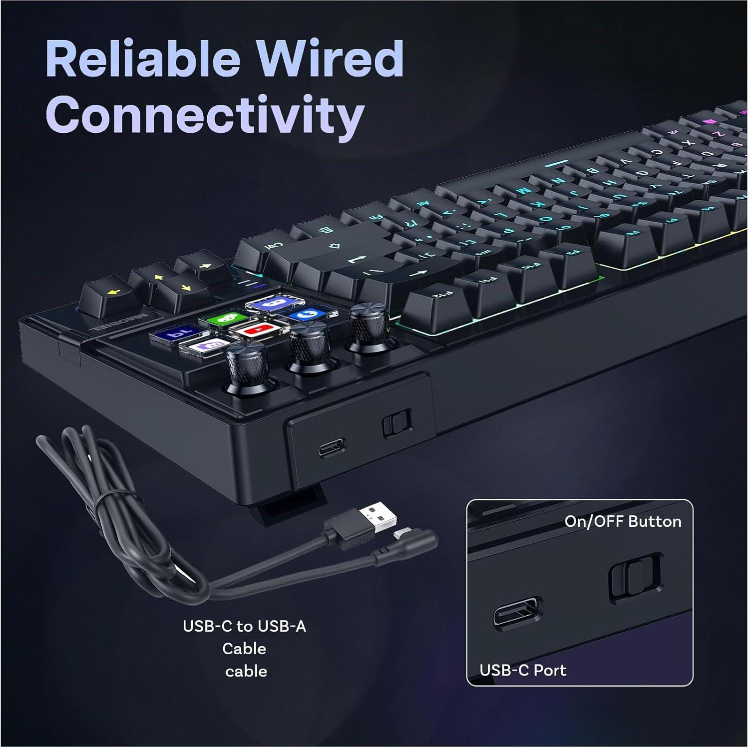 Teclado Mecánico MMOBIEL para Stream Deck RGB 6 Teclas Macro