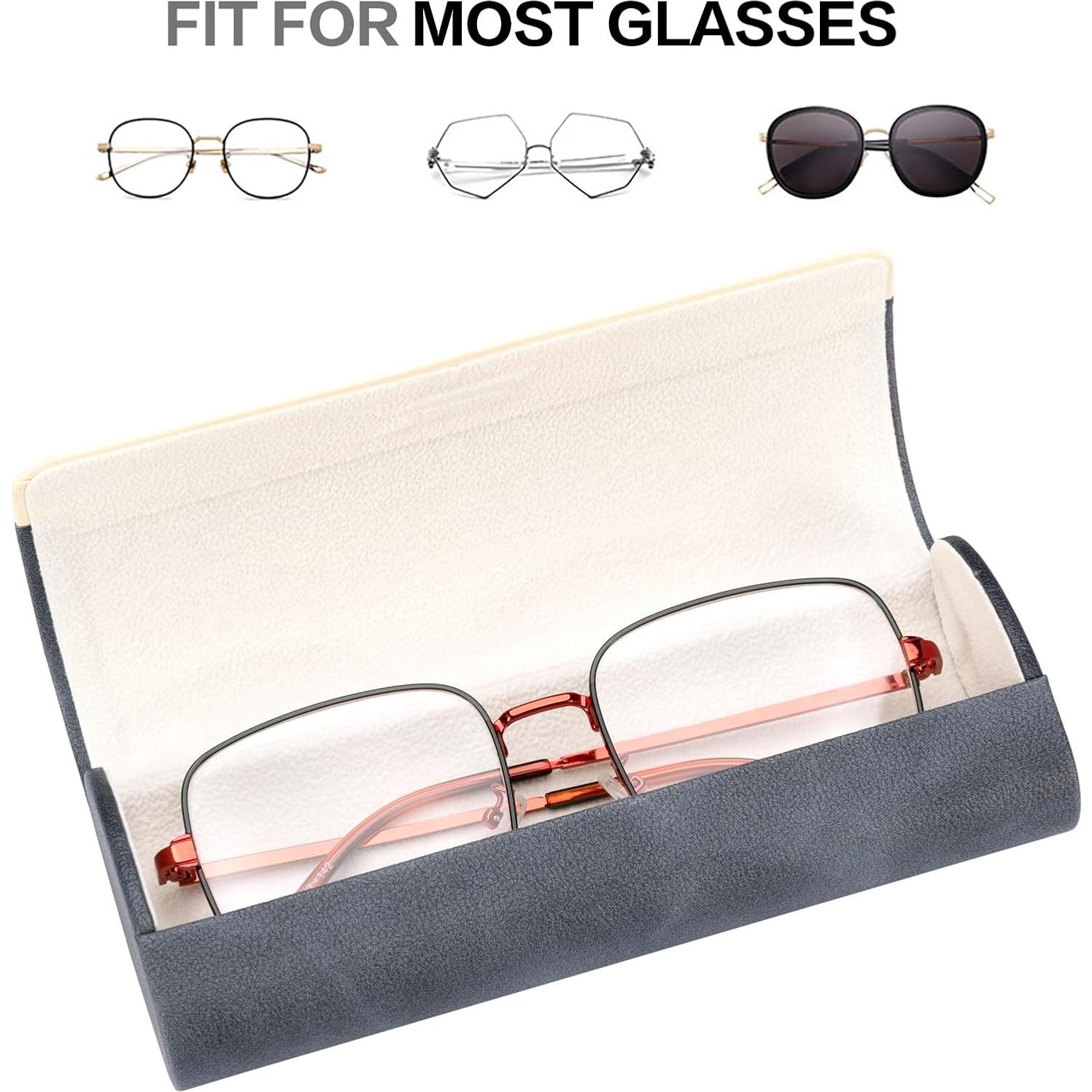 Estuche de Gafas Vemiss Gris Portátil y Ligero 15.75 cm