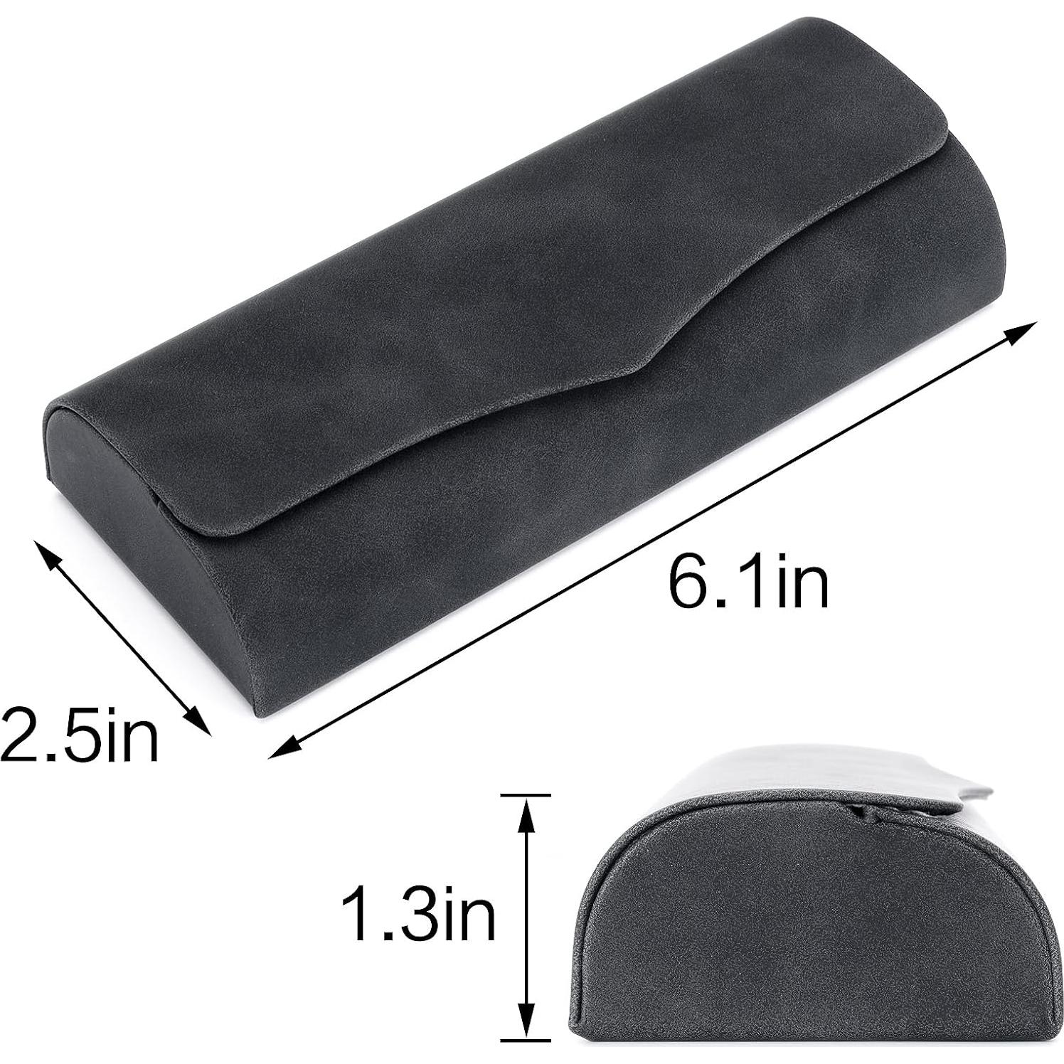 Estuche de gafas Vemiss portátil duro 15.24x6.35cm negro