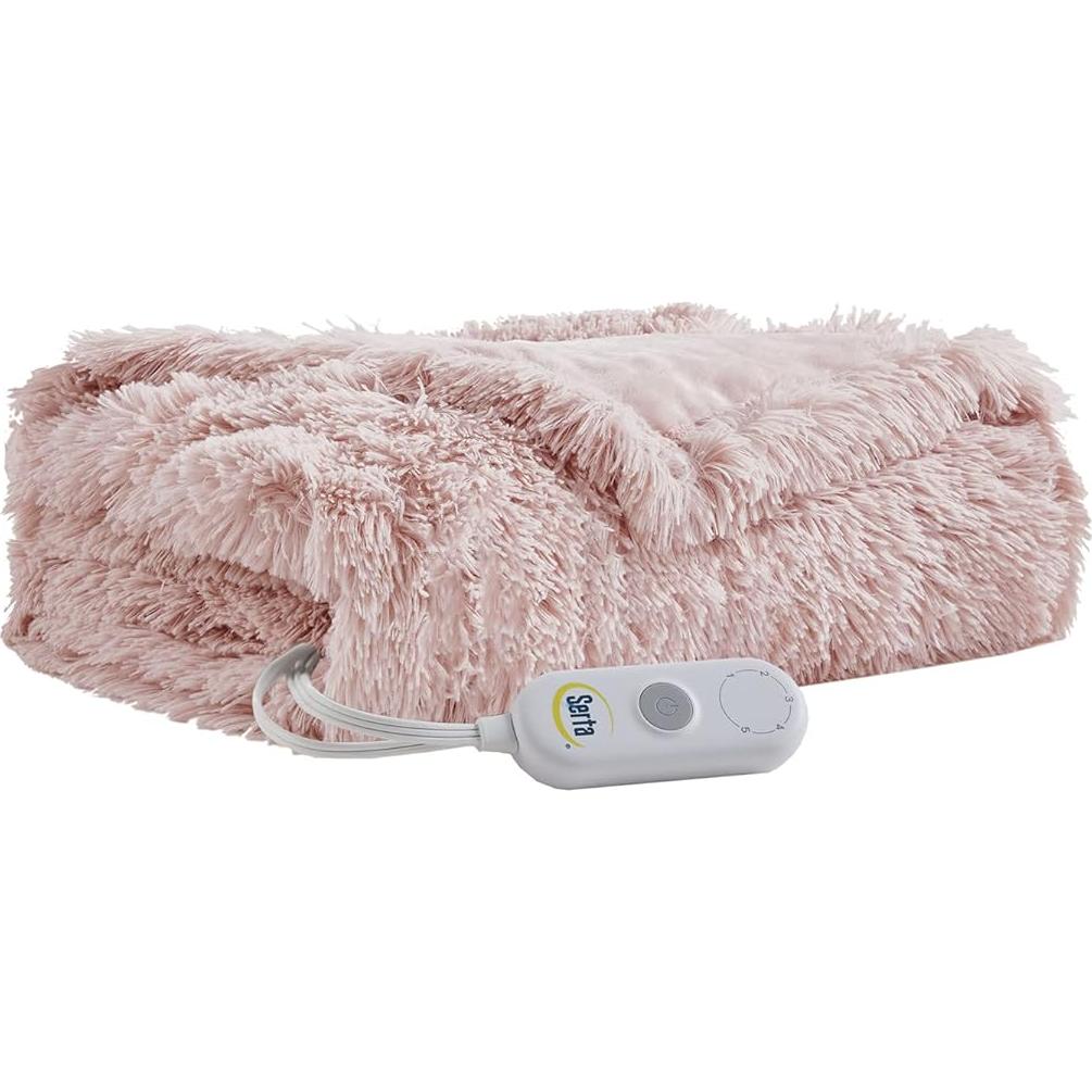 Manta Térmica Serta Shaggy 50x60 cm Suave y Lavable