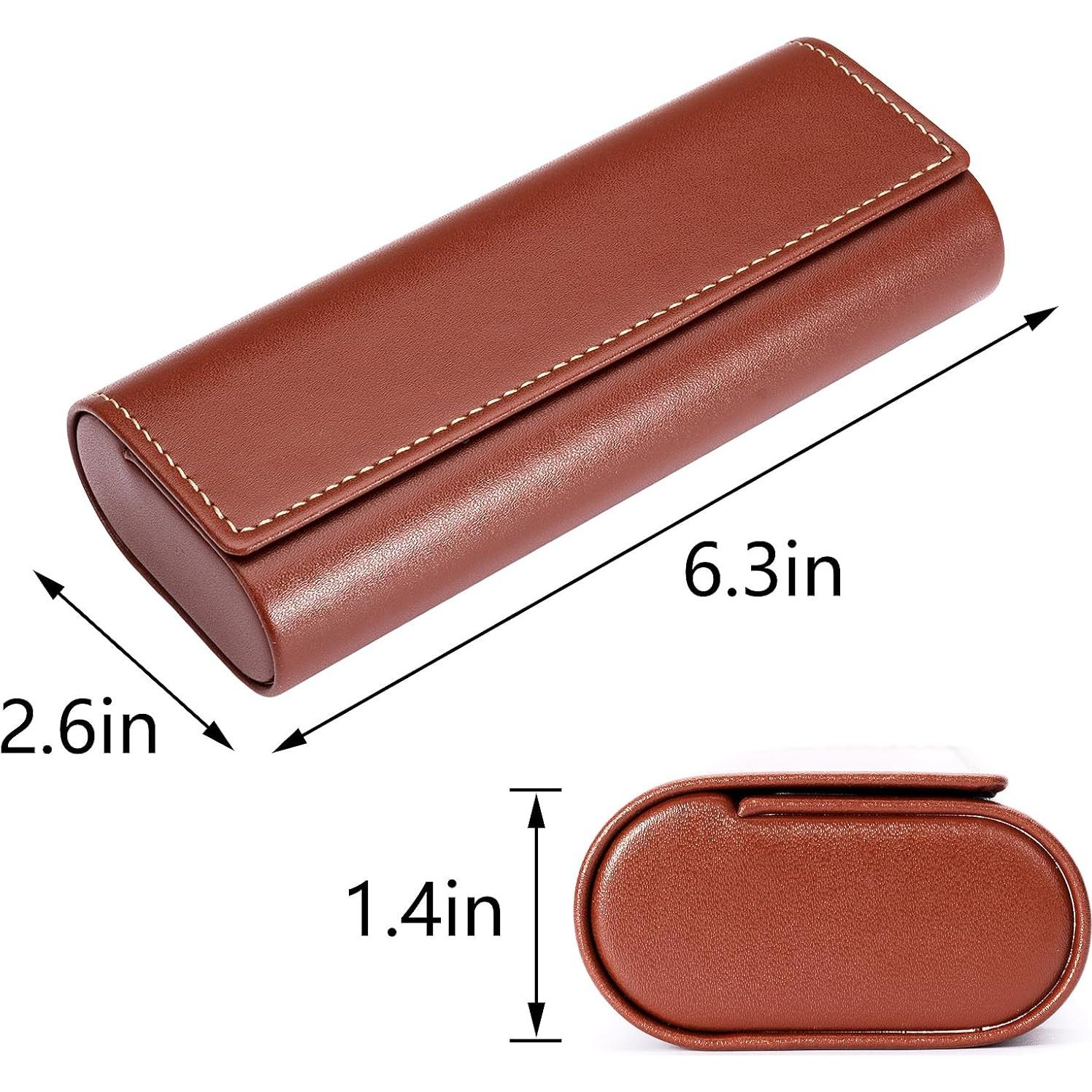 Estuche de Gafas Vemiss Retro de Cuero para Hombres y Mujeres