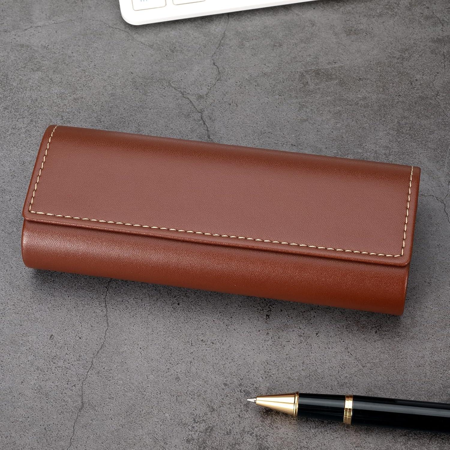 Estuche de Gafas Vemiss Retro de Cuero para Hombres y Mujeres