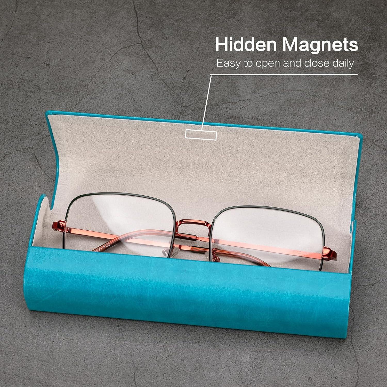 Estuche de Gafas Vemiss Azul Portátil y Ligero 15.6x6x3cm