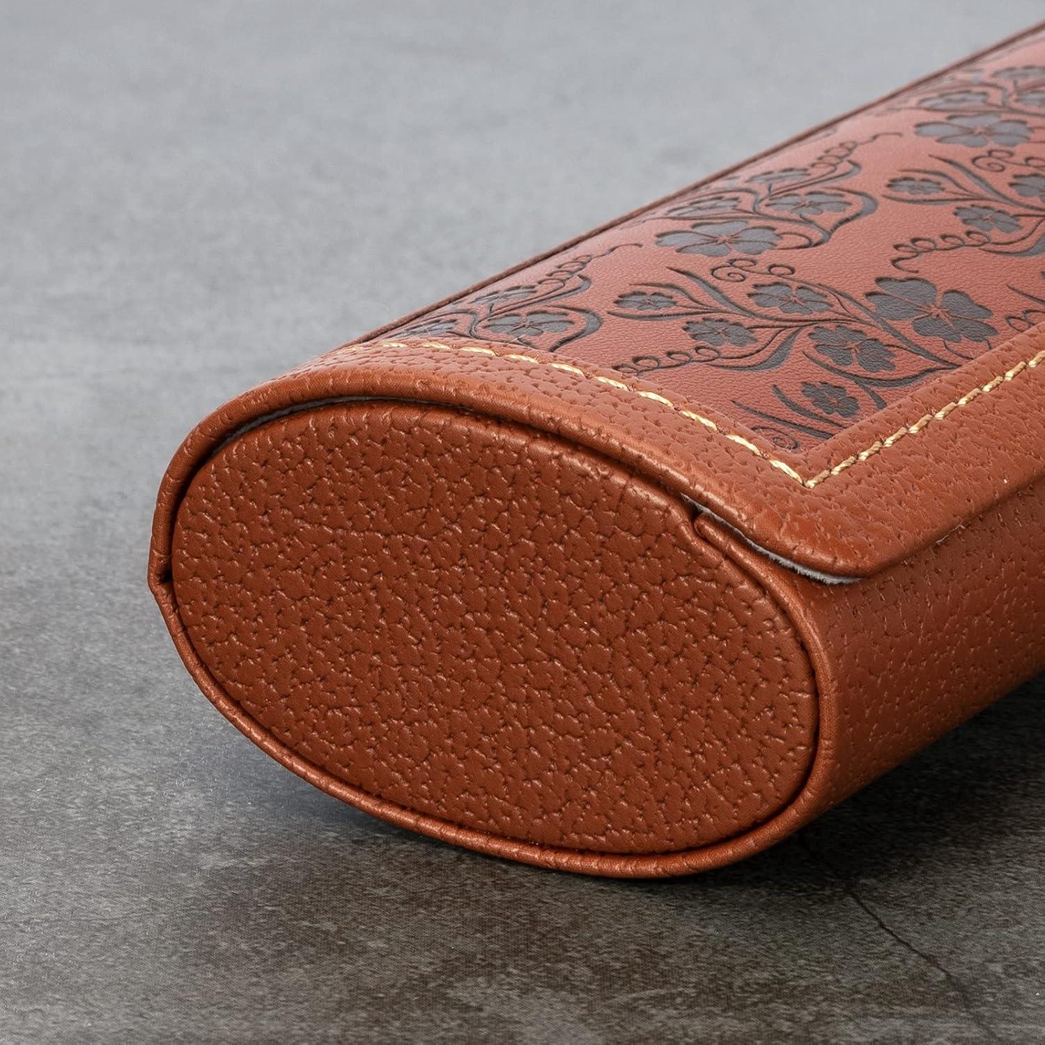 Estuche de Gafas Vemiss Ovalado Ligero Marrón 16 cm