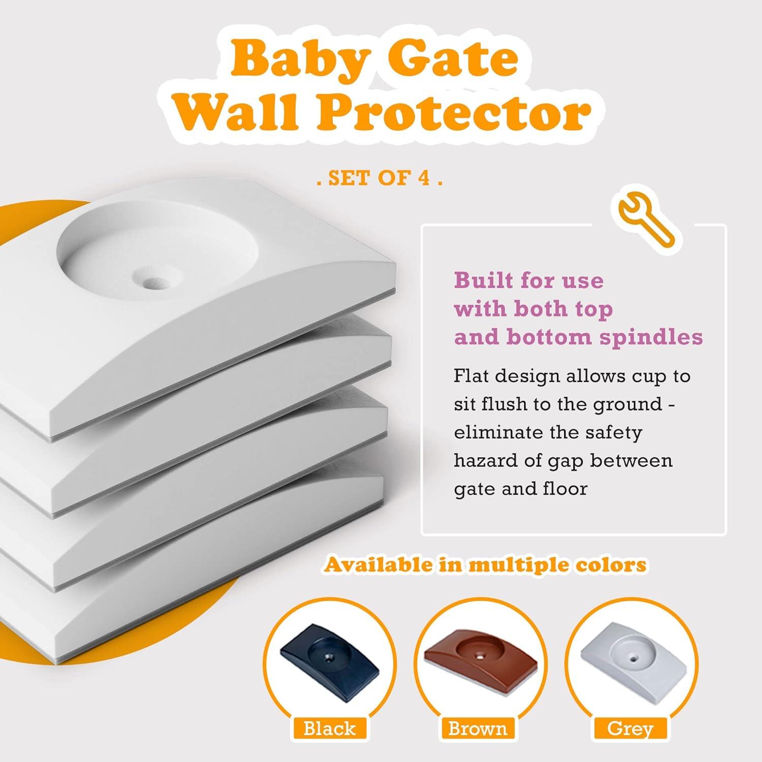 Wall Nanny - Protector de Pared para Puertas Bebés - 4 Pzas