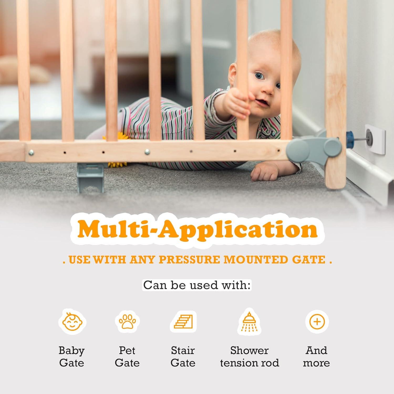 Wall Nanny - Protector de Pared para Puertas Bebés - 4 Pzas