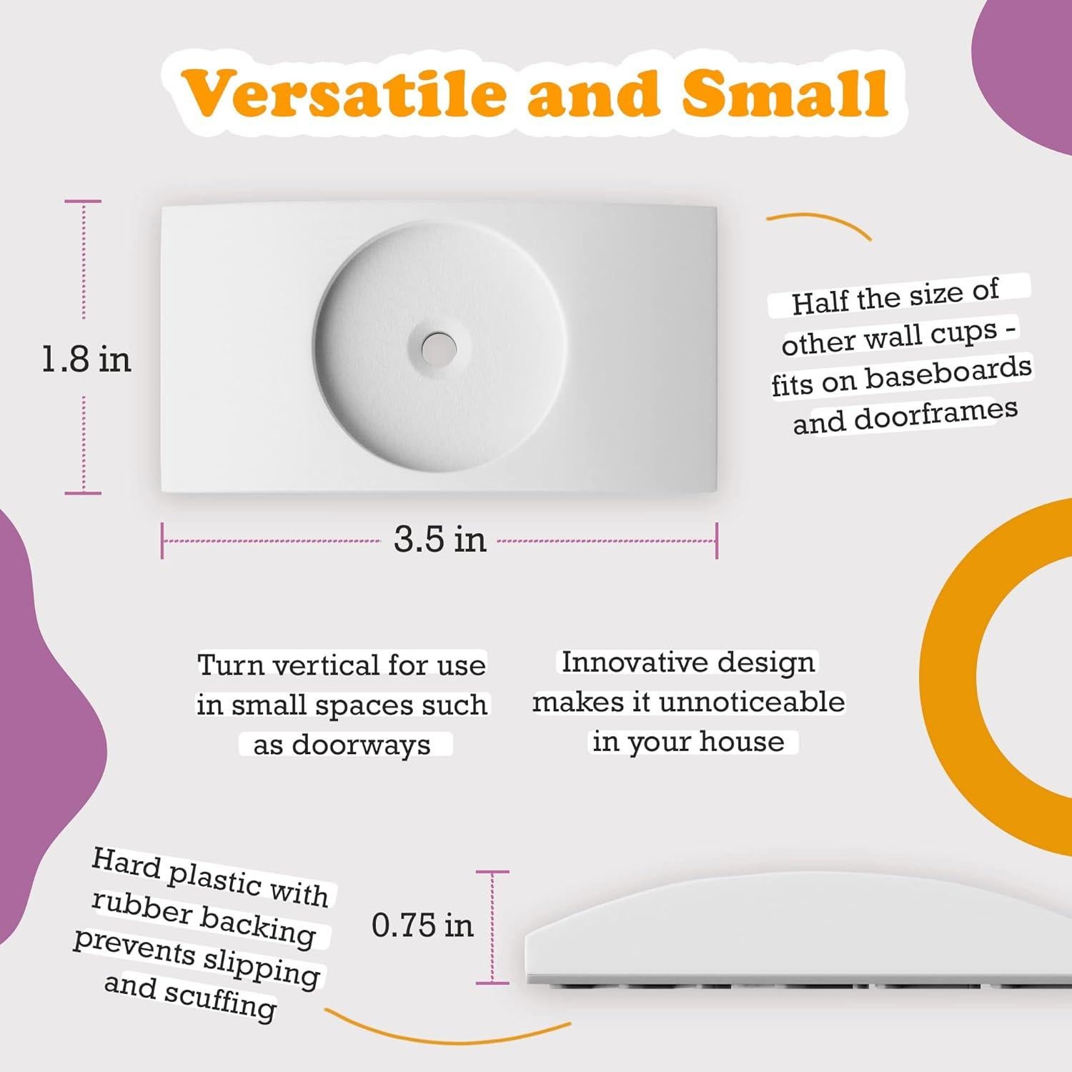 Wall Nanny - Protector de Pared para Puertas Bebés - 4 Pzas