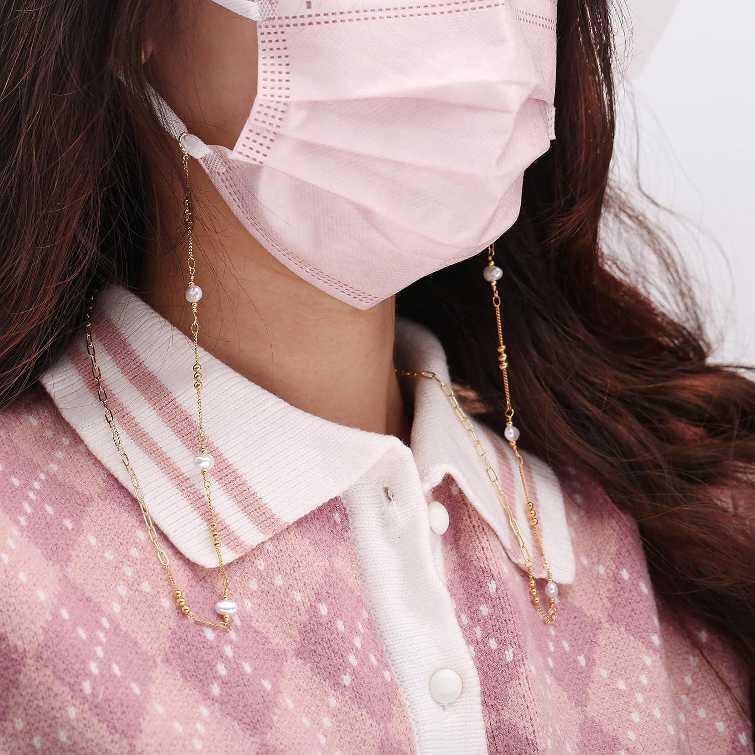 Cadena de Gafas PEARLADA de Oro 18K y Perlas Barrocas