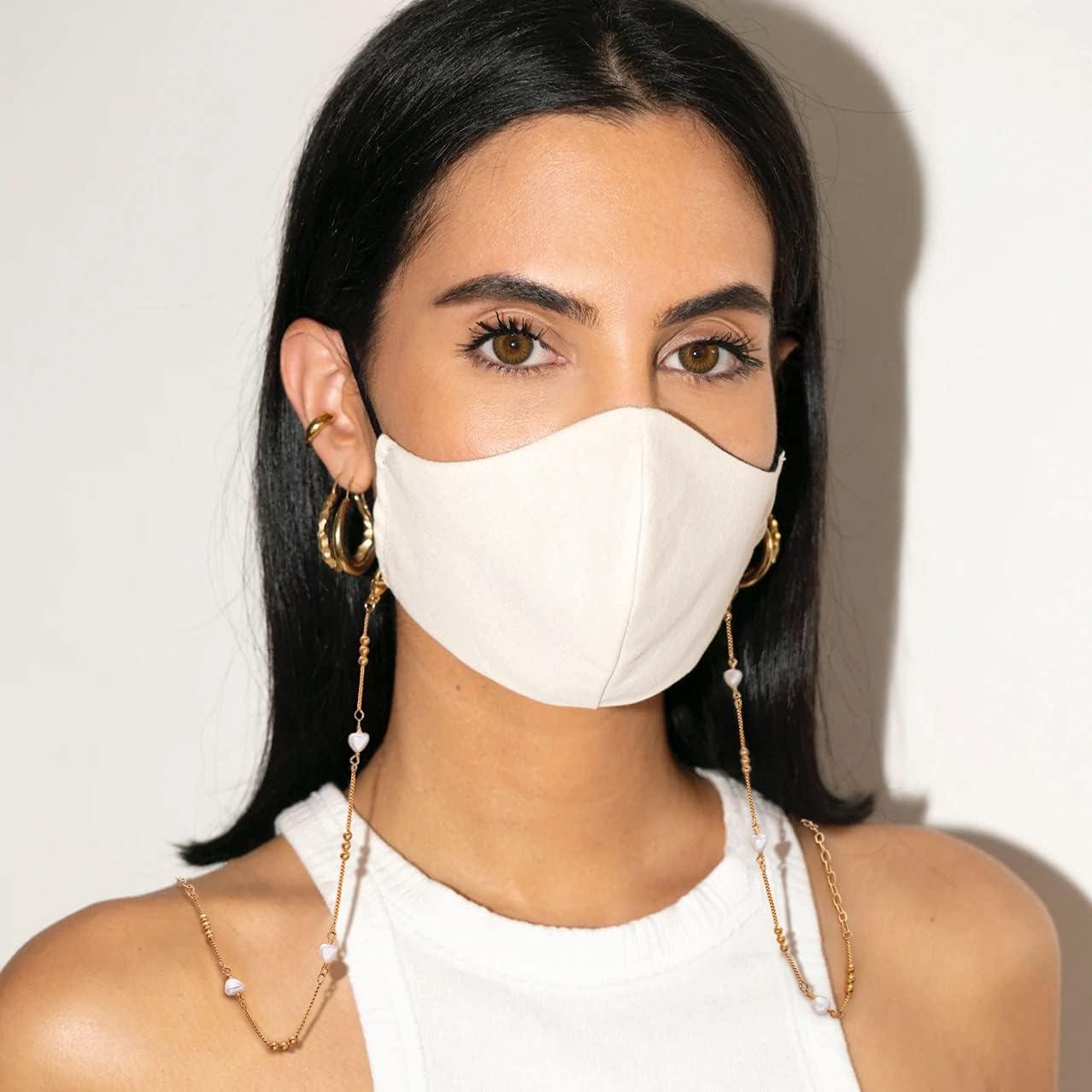 Cadena de Gafas PEARLADA Dorada 80 cm Soporte para Gafas