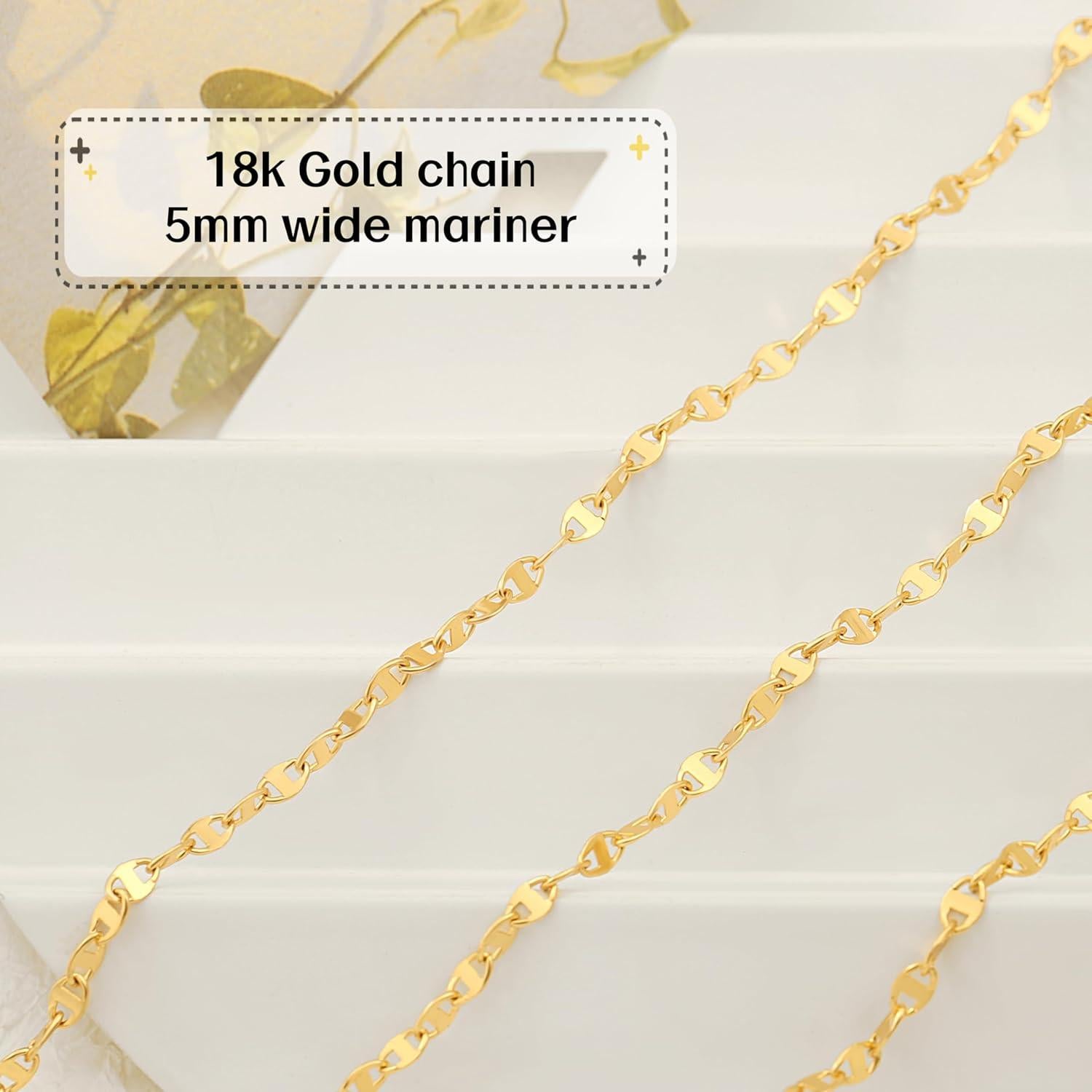 Cadena de Gafas PEARLADA de Oro 18K 80 cm Soporte Elegante