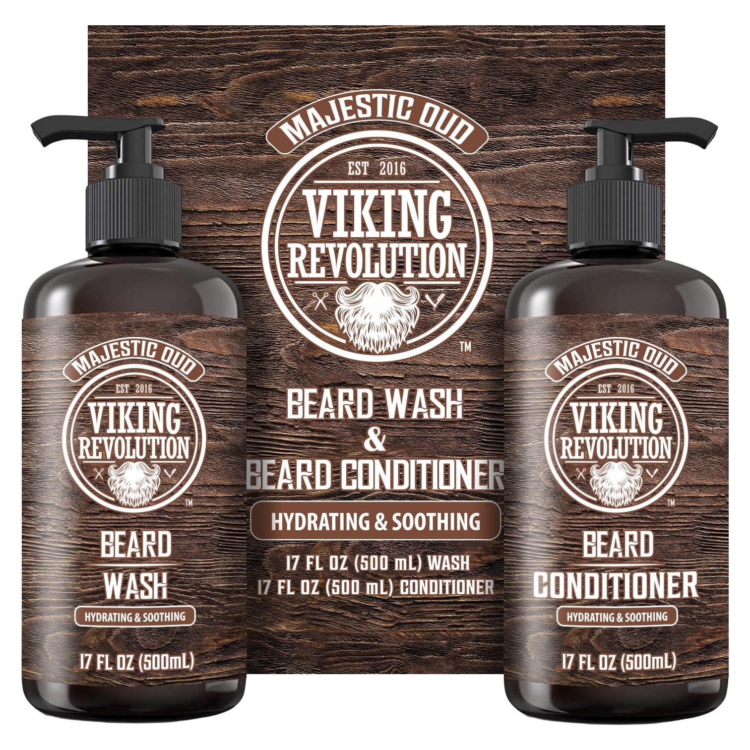 Viking Revolution Set de Lavado y Acondicionador de Barba 500ml