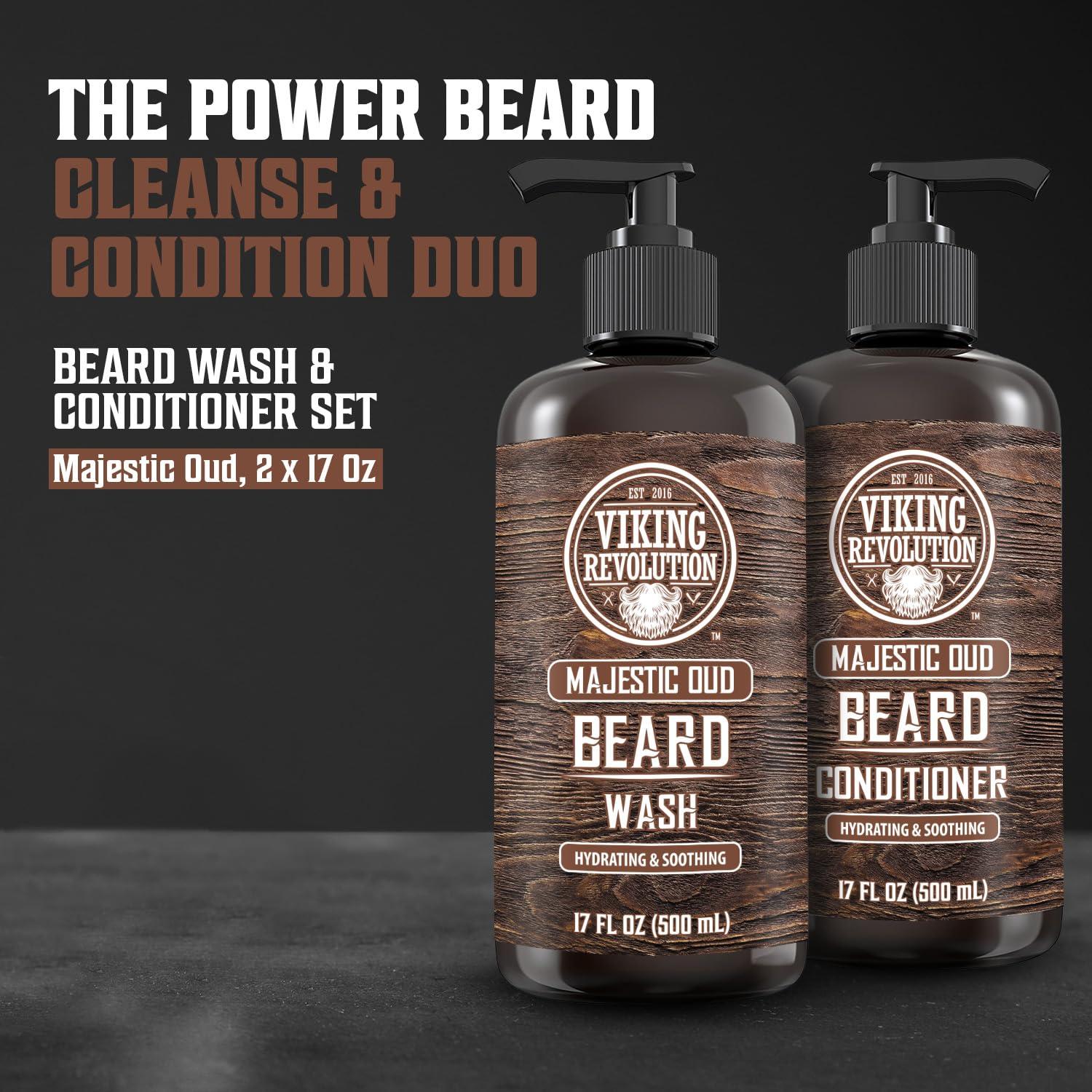 Viking Revolution Set de Lavado y Acondicionador de Barba 500ml