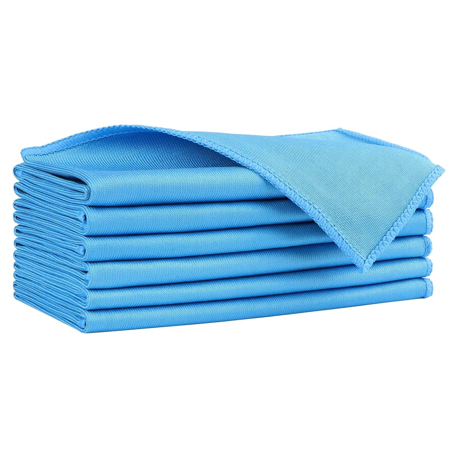 Paños de Limpieza Microfibra HOMEXCEL 6 PK 40x35 cm Azul