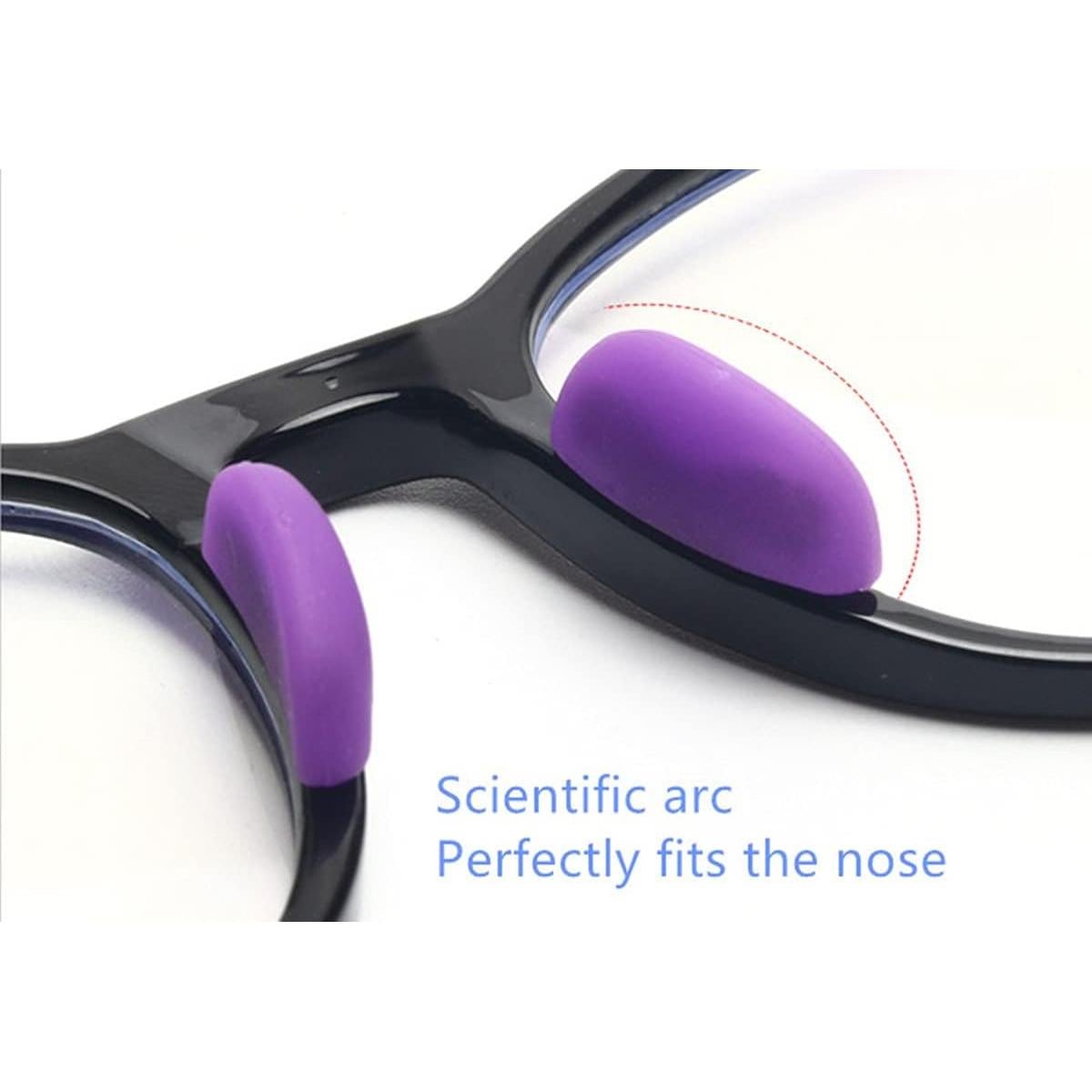 Almohadillas para Gafas Infantiles BEHLINE Morado Silicona Suave