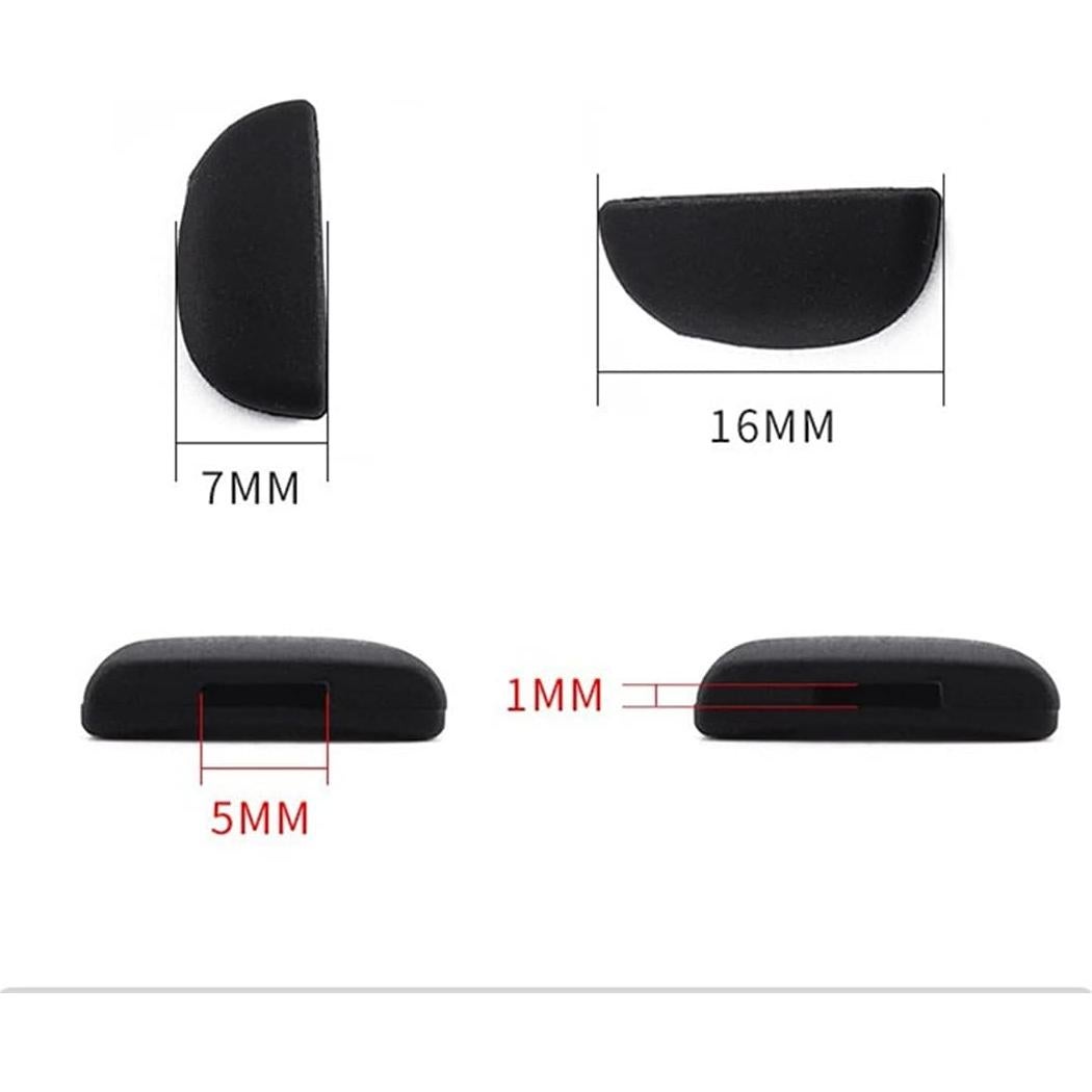 Almohadillas de nariz para gafas BEHLINE Silicona Suave Rojo