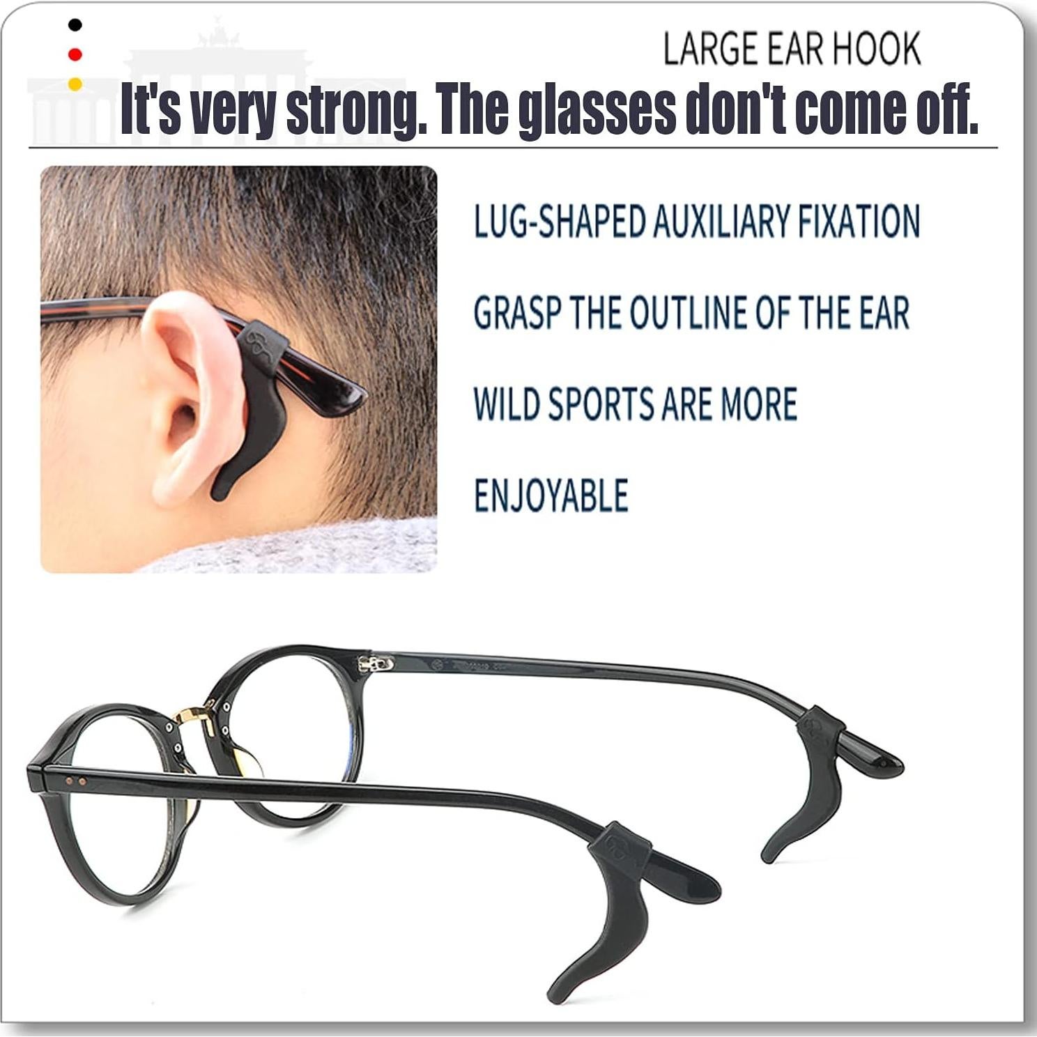 Agarraderas MOLDERP para Gafas de Silicona Antideslizantes