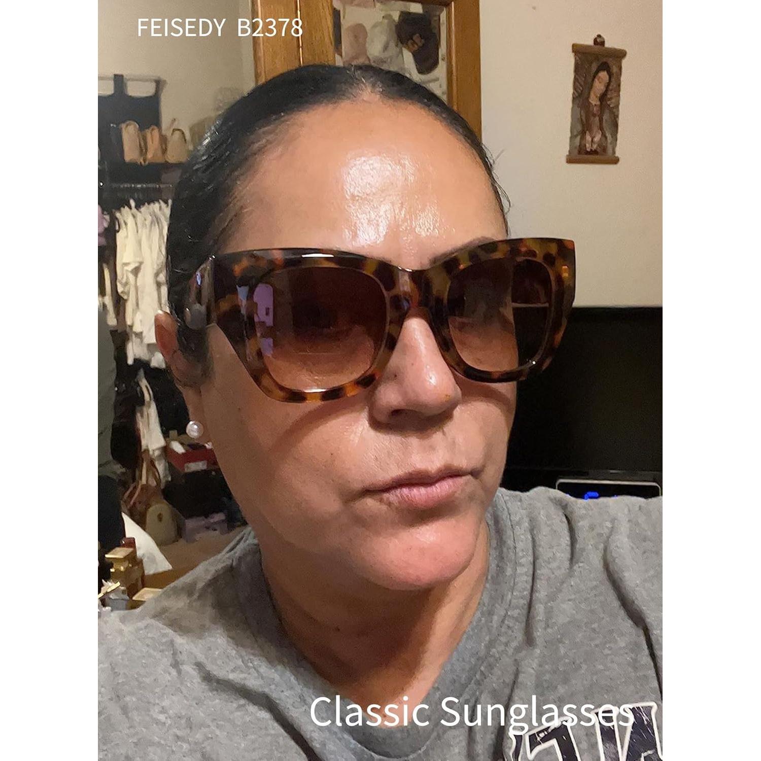 Gafas de sol cuadradas FEISEDY B2378 UV400 para mujer