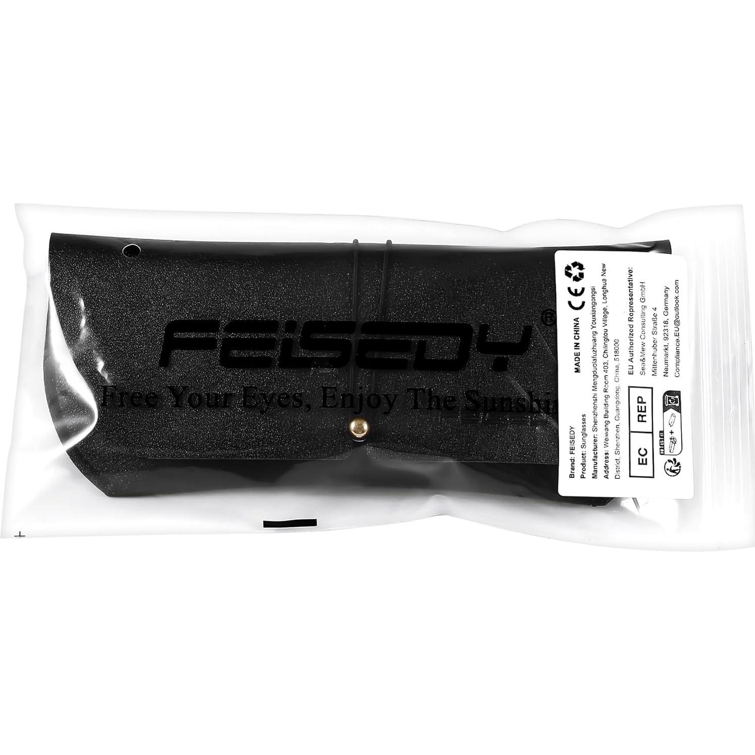 Gafas de sol cuadradas FEISEDY B2378 UV400 para mujer