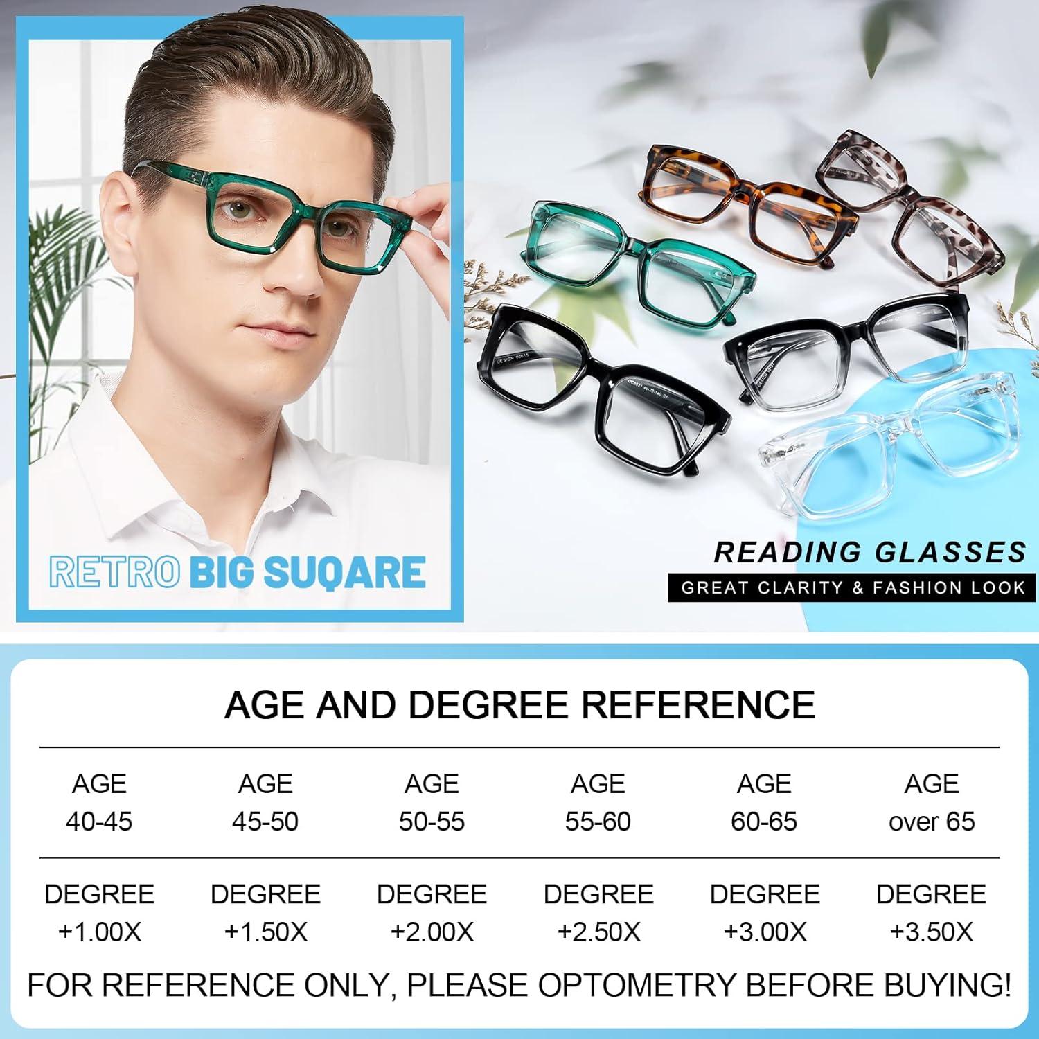 Gafas de Lectura Retro Cuadradas MARE AZZURO 3.5 Verde