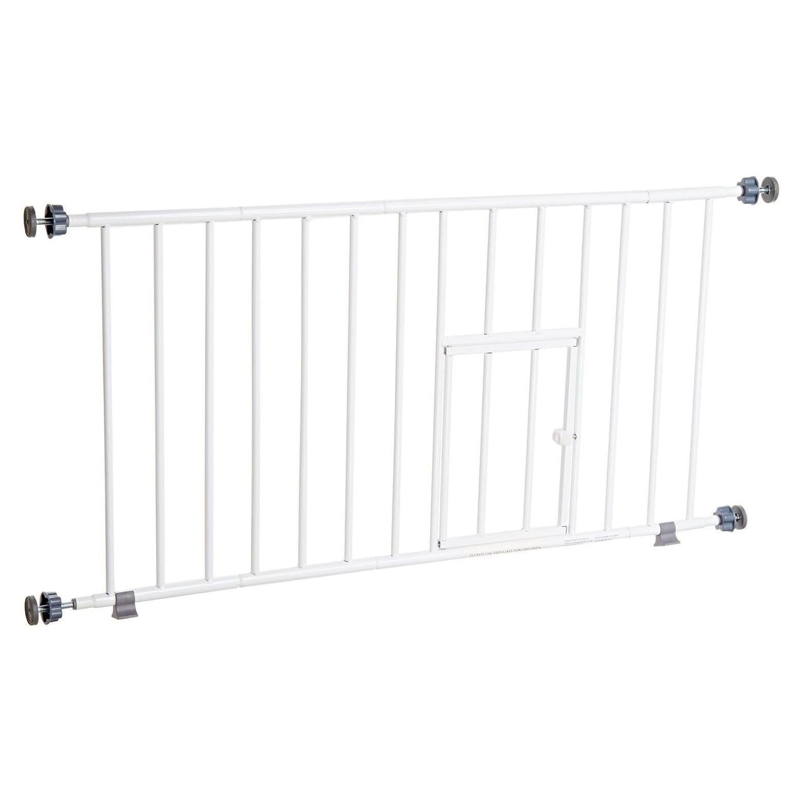 Puerta para Mascotas Carlson Mini Expandible 18-31 cm Blanca