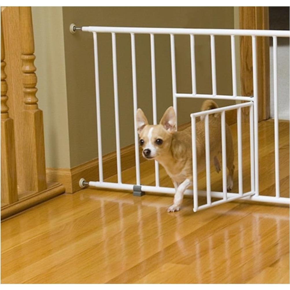 Puerta para Mascotas Carlson Mini Expandible 18-31 cm Blanca