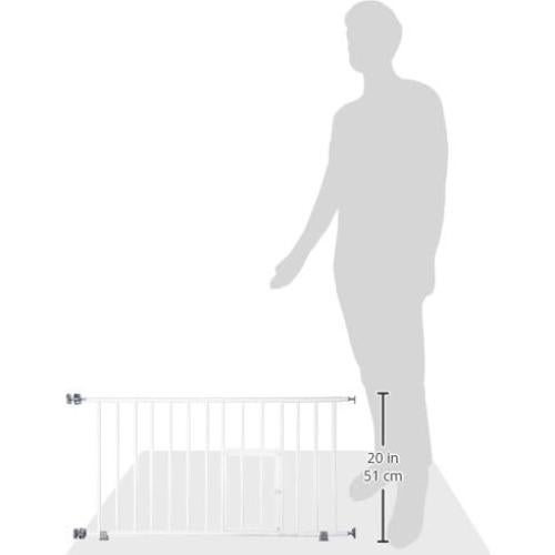 Puerta para Mascotas Carlson Mini Expandible 18-31 cm Blanca