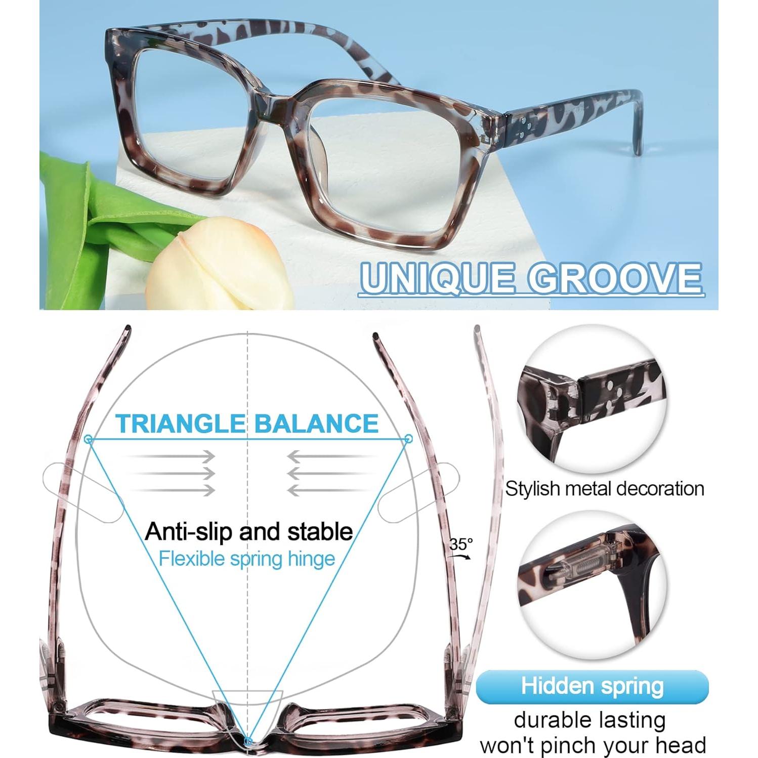 Gafas de Lectura MARE AZZURO Cuadradas Hombres +5.00 Tortuga