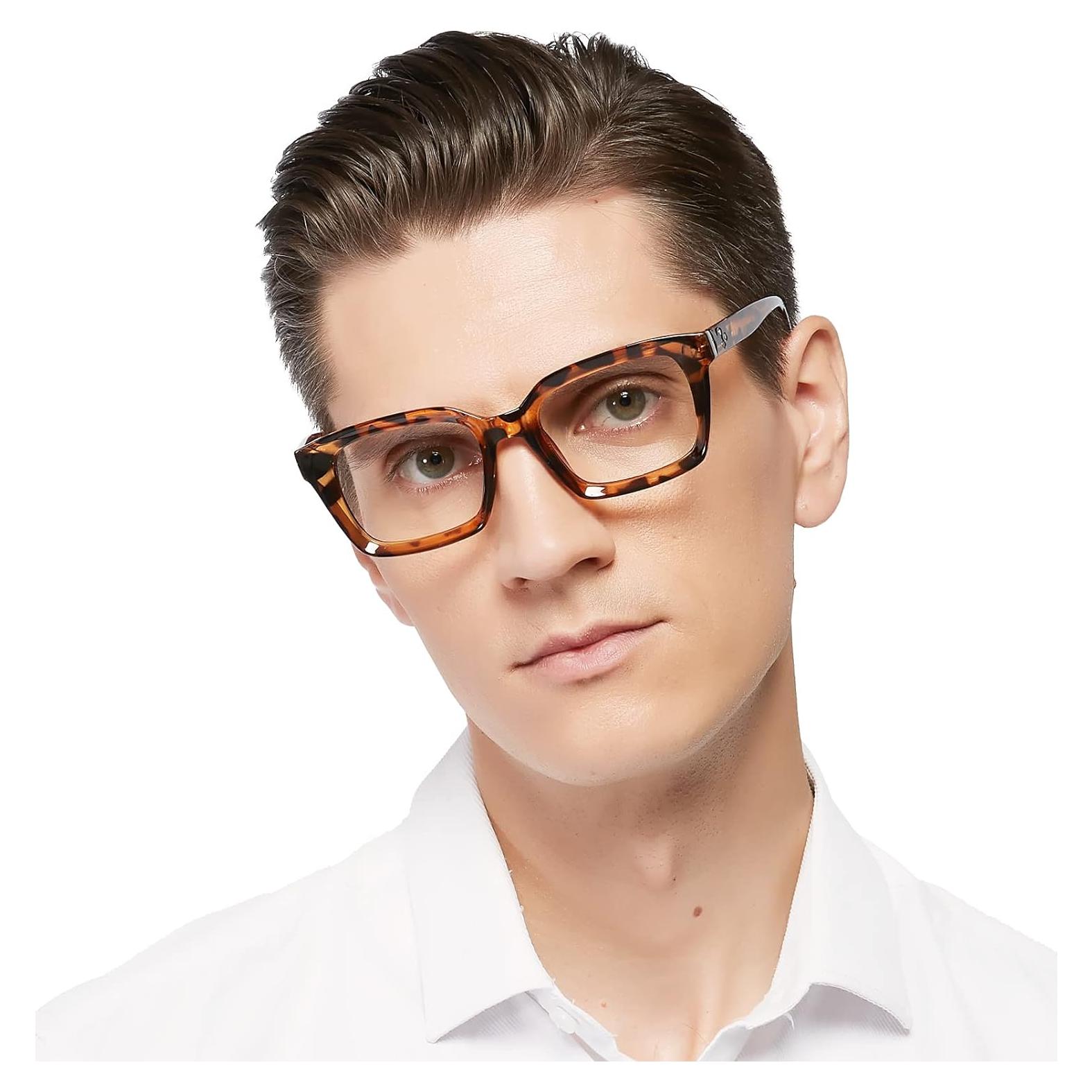 Gafas de Lectura Retro Cuadradas MARE AZZURO +5.0 Hombres