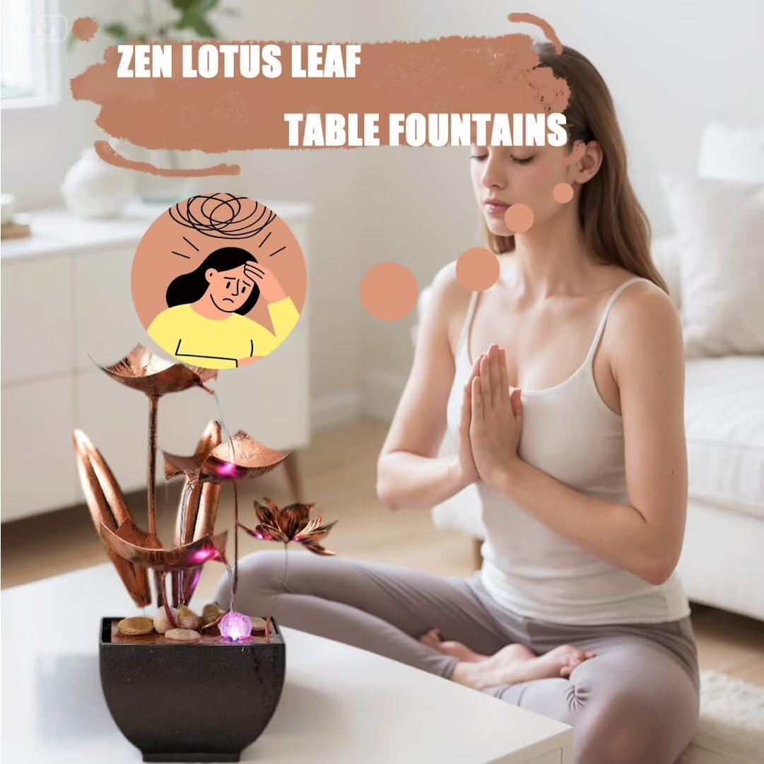 Fuente de Agua Interior TangCHUAN Bronce 3 Niveles Decorativa