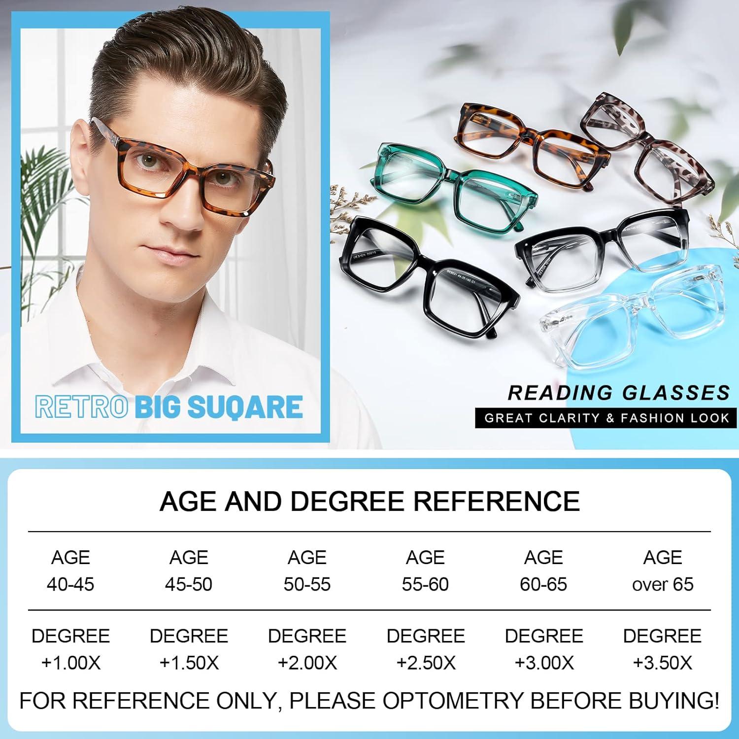 Gafas de Lectura MARE AZZURO Cuadradas +2.0 Hombres