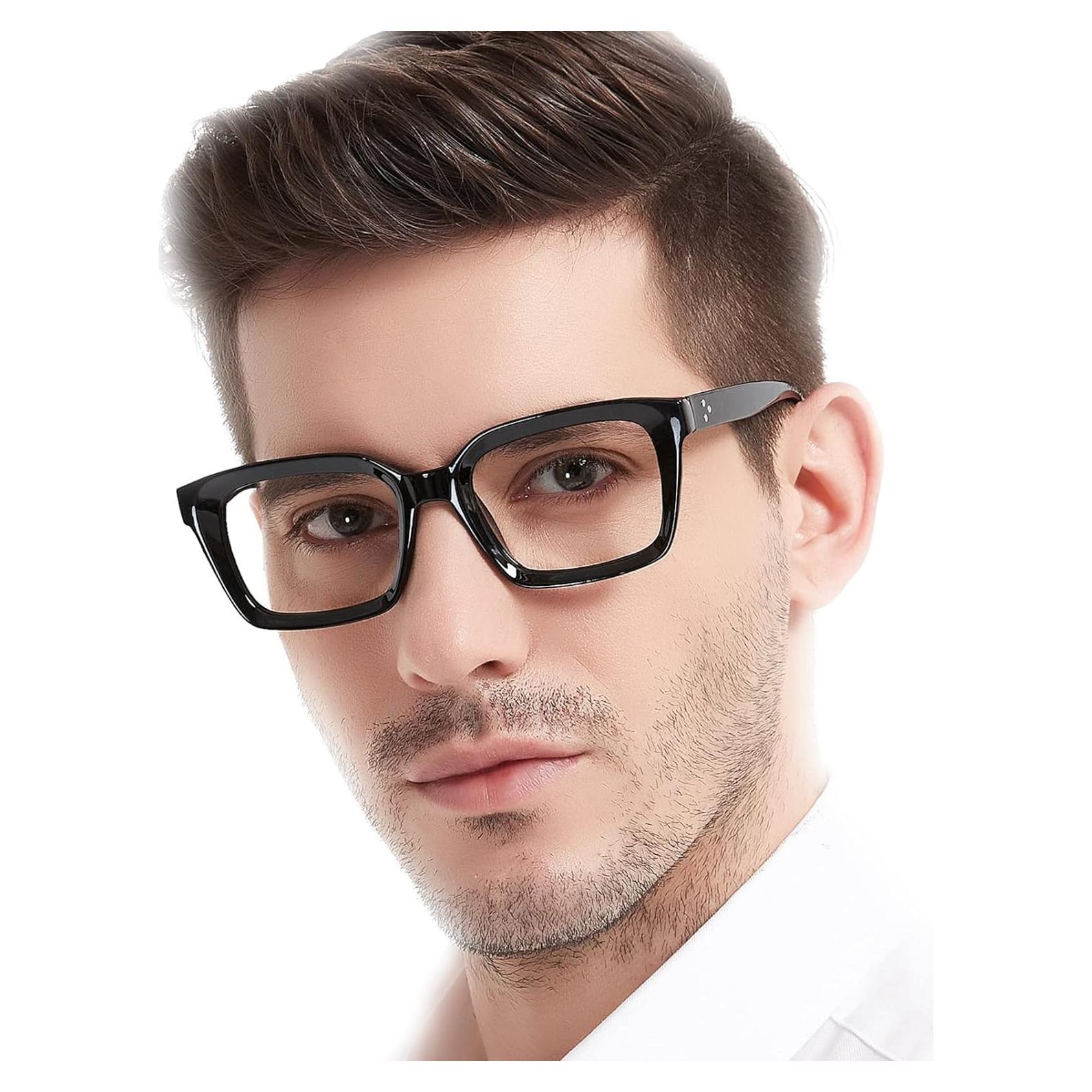 Gafas de Lectura Retro MARE AZZURO Cuadradas 2.75x Hombres