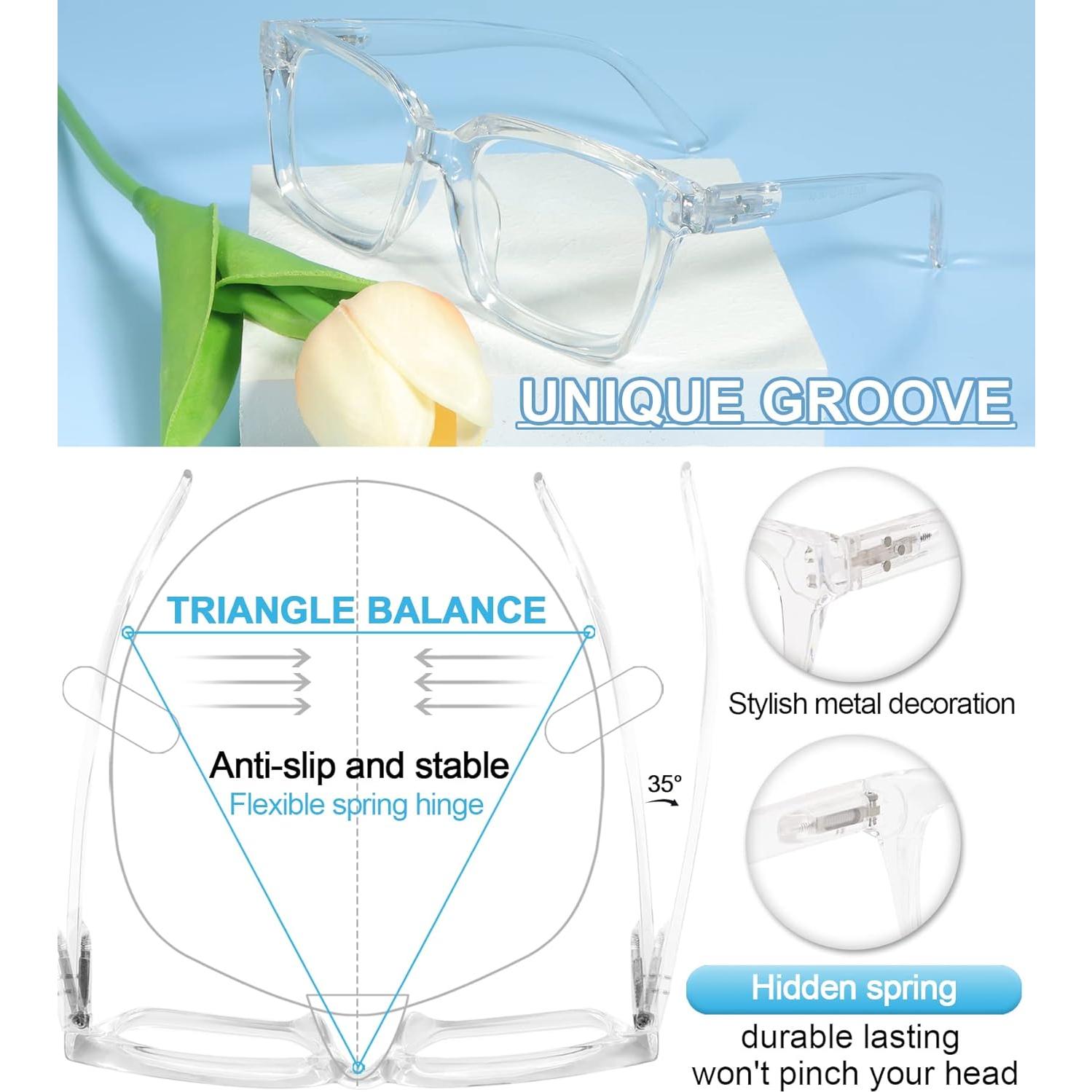 Gafas de Lectura Retro Cuadradas MARE AZZURO 4.0 para Hombres